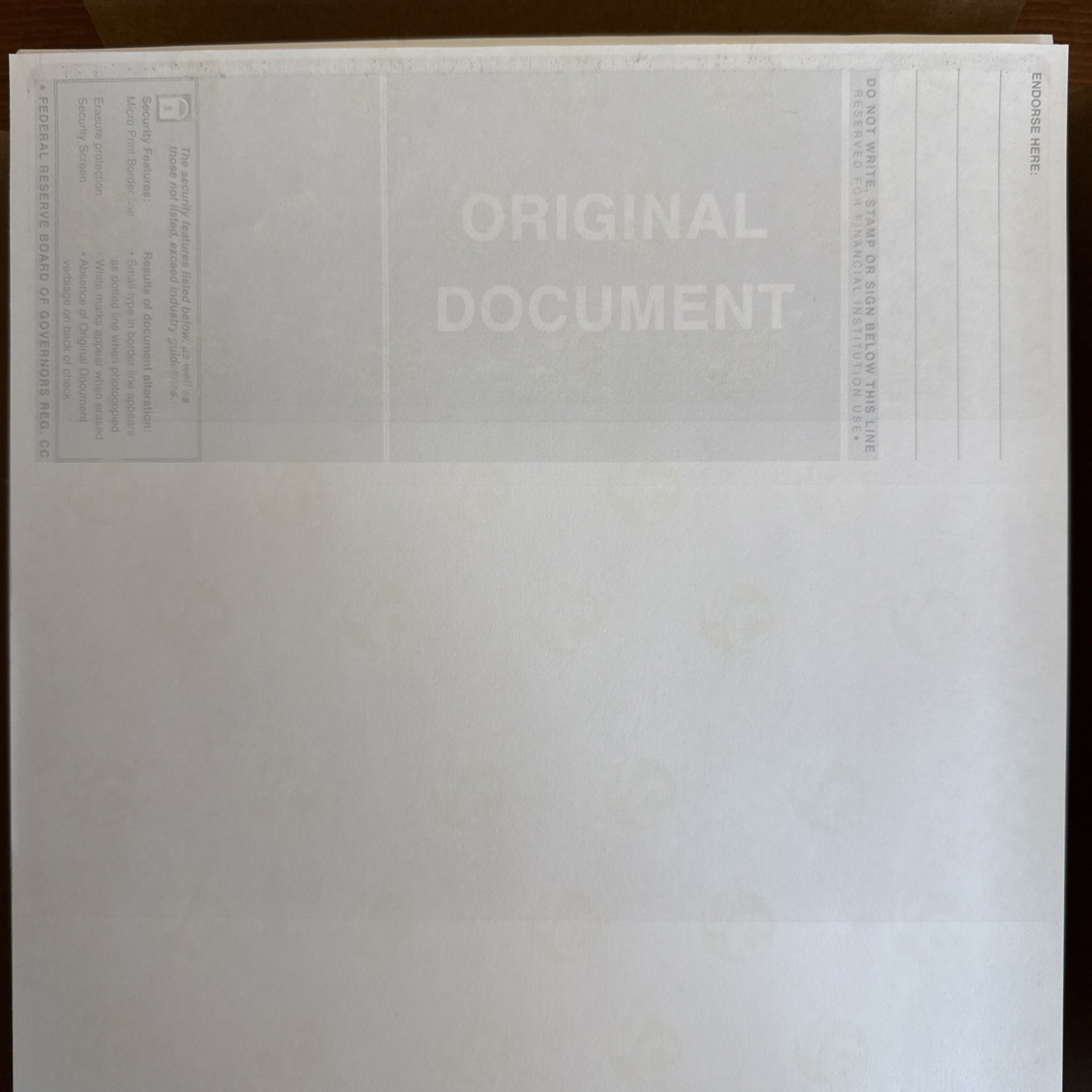 VersaCheck Check Refills Business Voucher Checks Form #1000 Prestige 500 Sheets