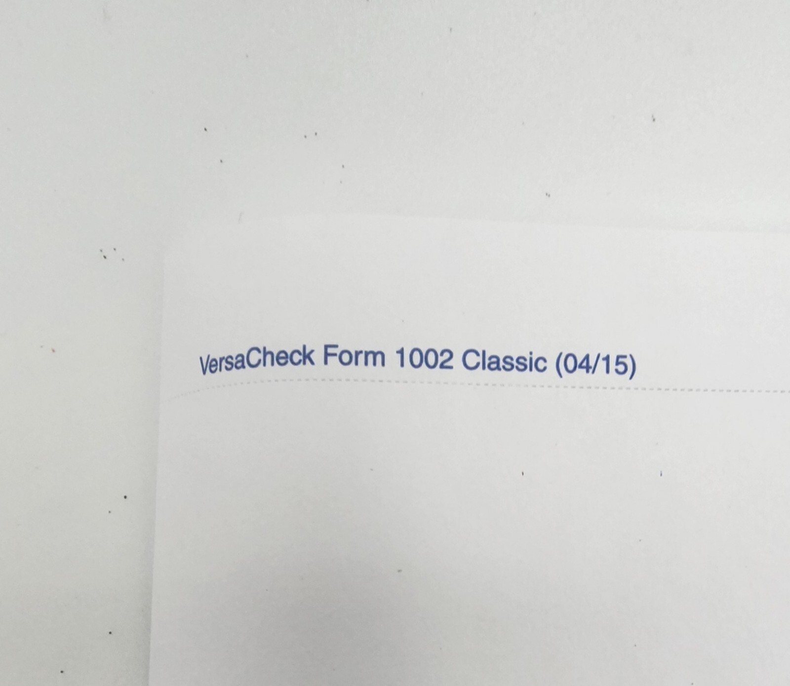 VERSACHECK SECURITY BUSINESS CHECK REFILLS 500 CHECKS FORM #1002 NEW