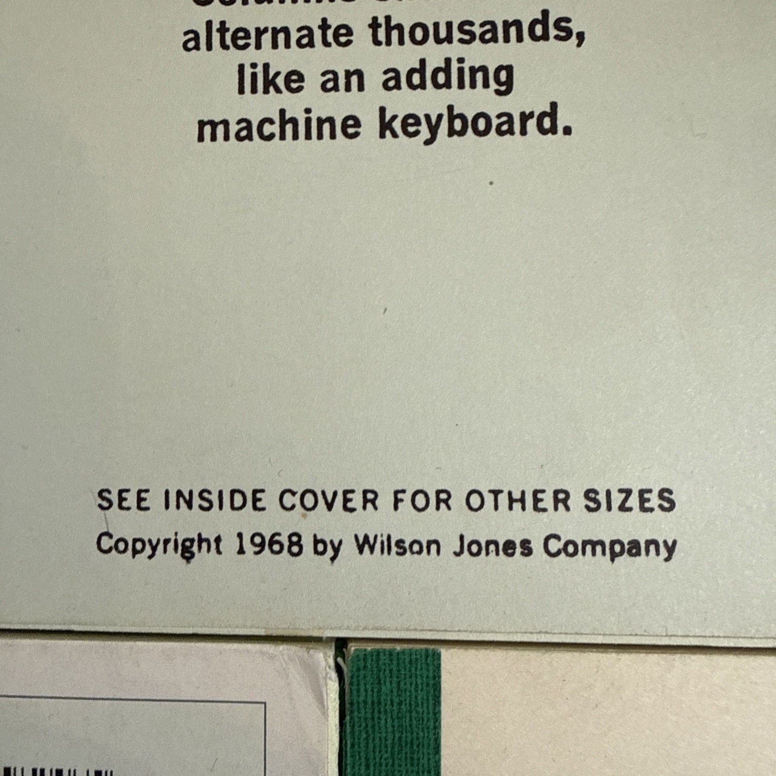 Set Of 5 Vintage Columnar Paper Pads Wilson Jones Boorum & Pease Mead 1968 1986