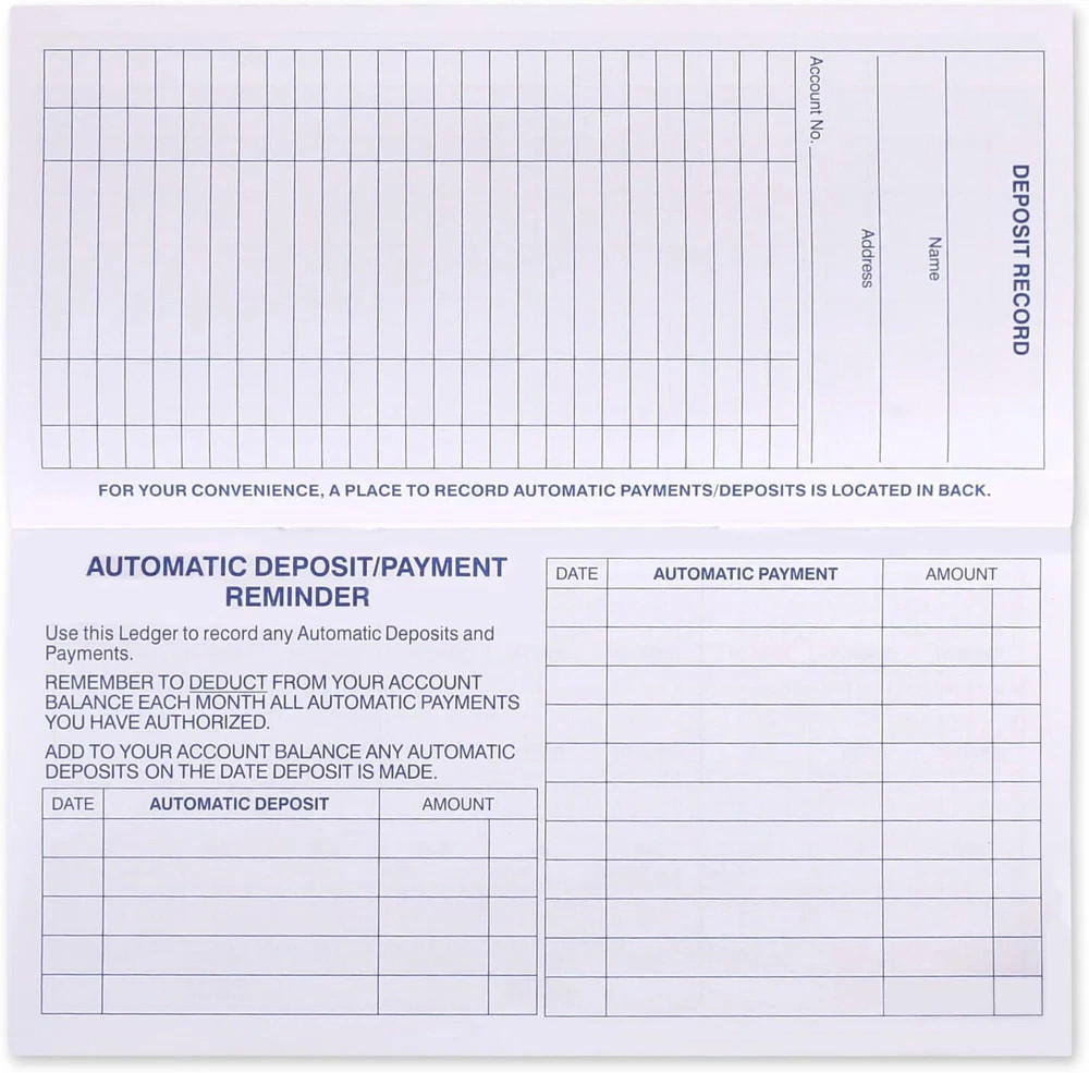 24 PCS Check Registers for Personal Checkbook, Easy to Read Checkbook RegisteR