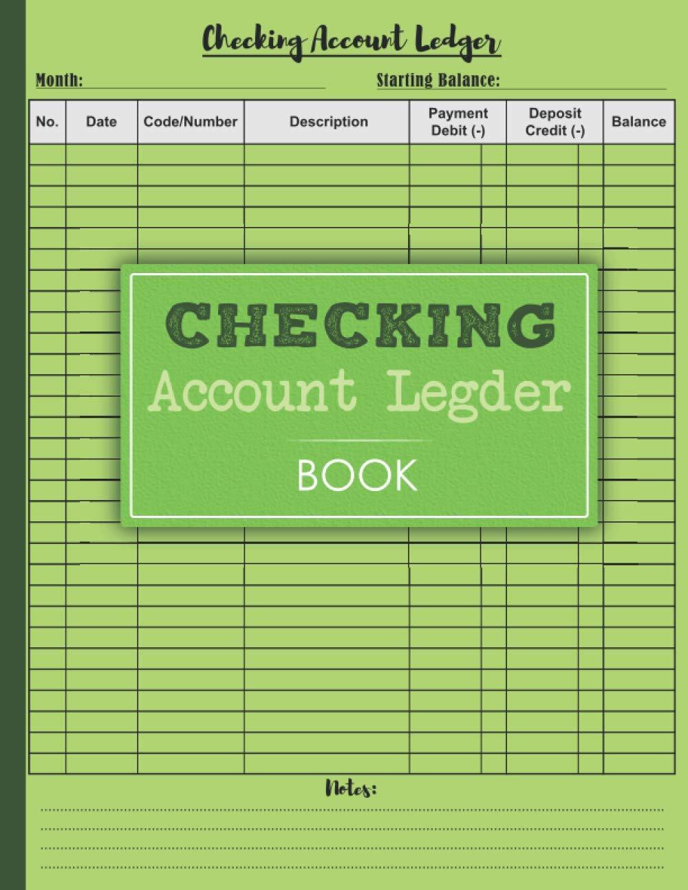 Accounting Ledger Book Large Simple Bookkeeping Income Expense Checkbook