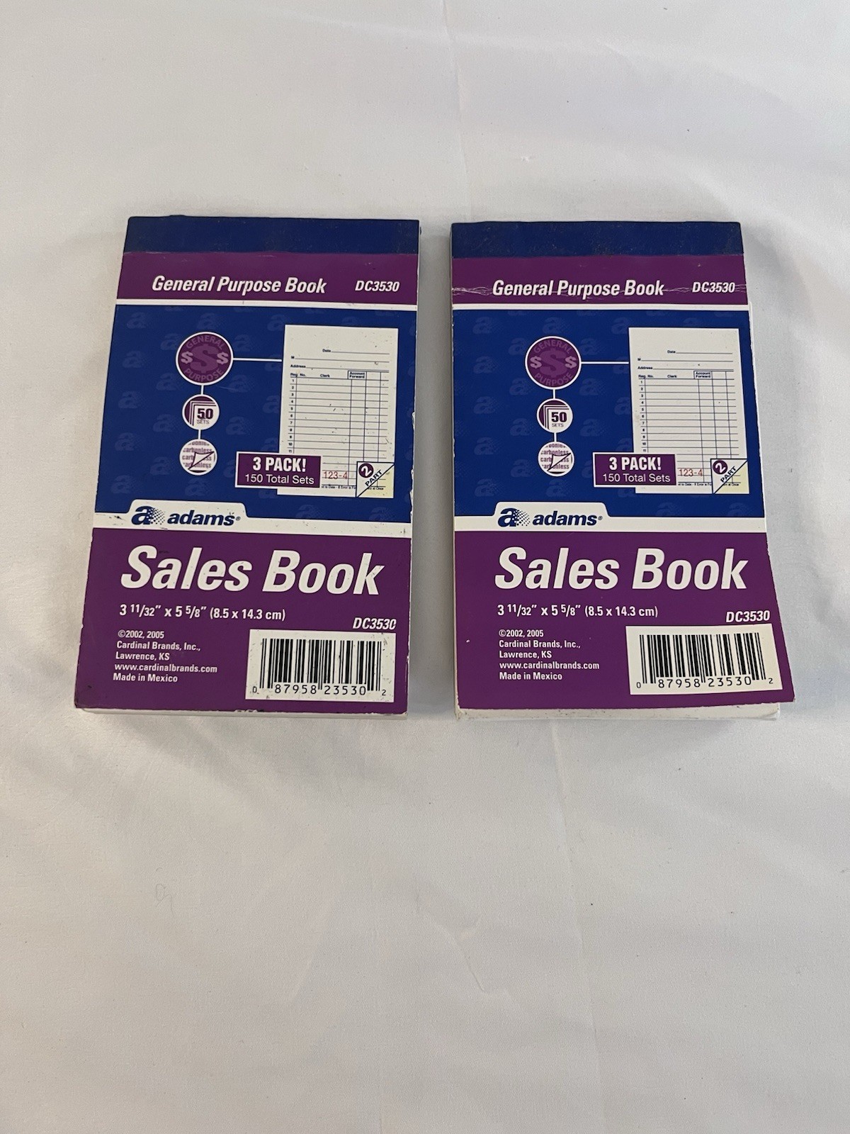 Sales Book Order Receipt 50 Per Pack 2 Part Carbon Paper 2 Packs