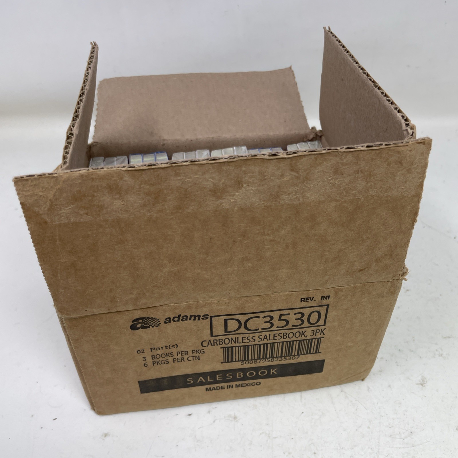 Case of 18 Adams General Purpose Sales Book Carbonless 2-Part White New