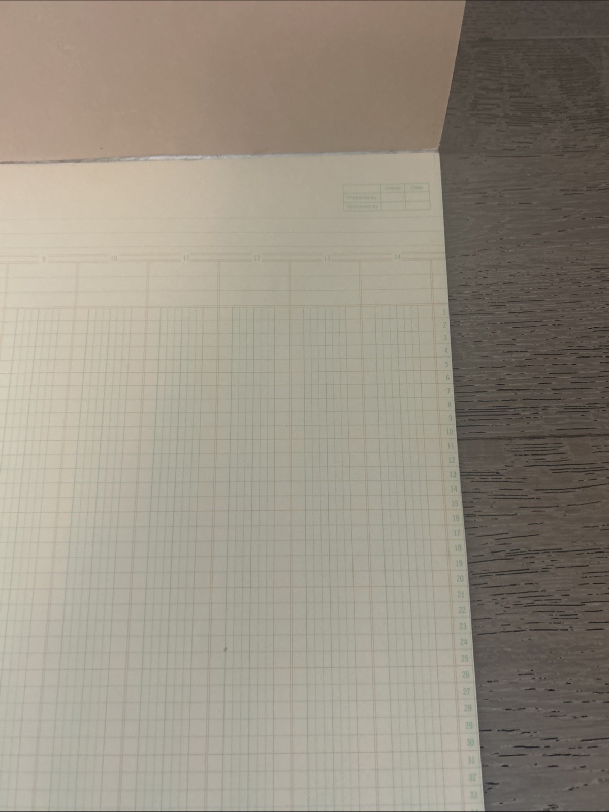 2 NOS Wilson Jones Columnar Ruled Pad B7114- 14 Columns Accounting Ledger