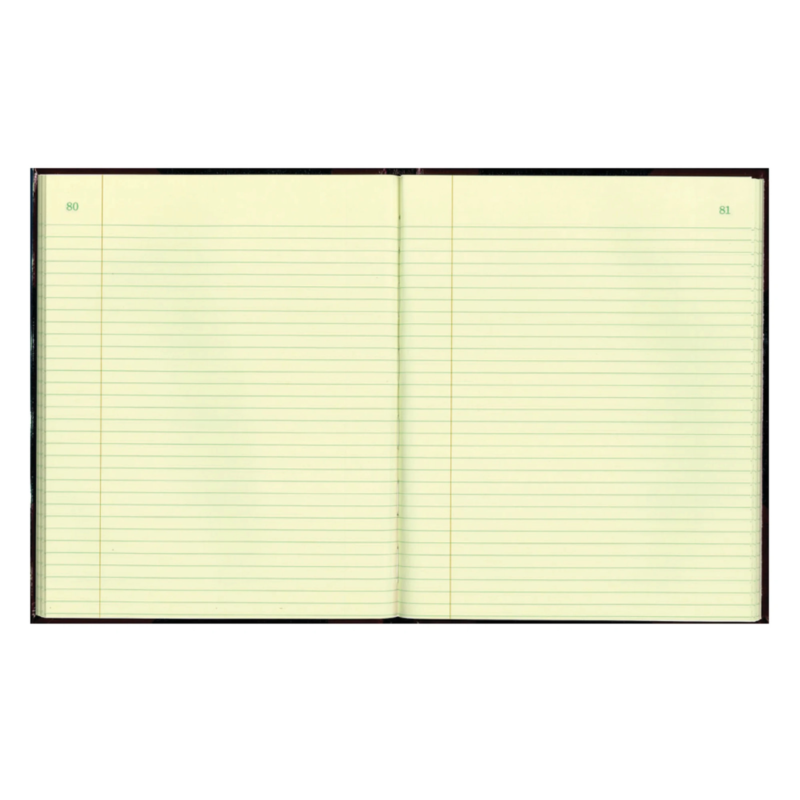 National Brand Black Texhide Record Book With Margin, 8 3/8″ x 10 3/8″