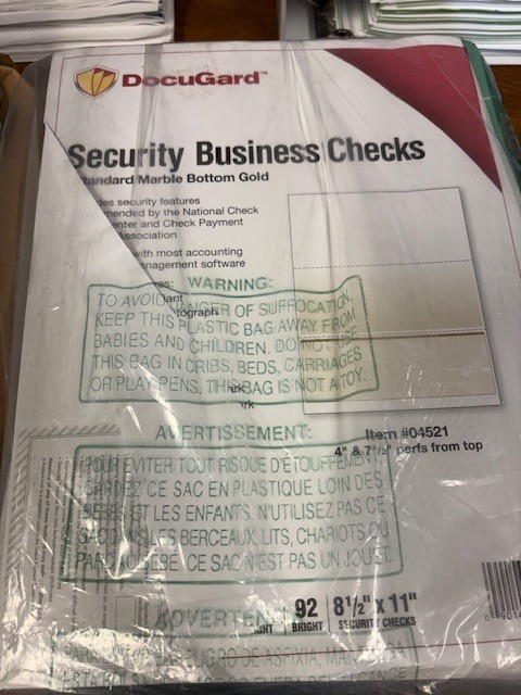 Docugard 04521 Security Business Checks Marble Top 8-1/2″ x 11″ Green 500 Shts