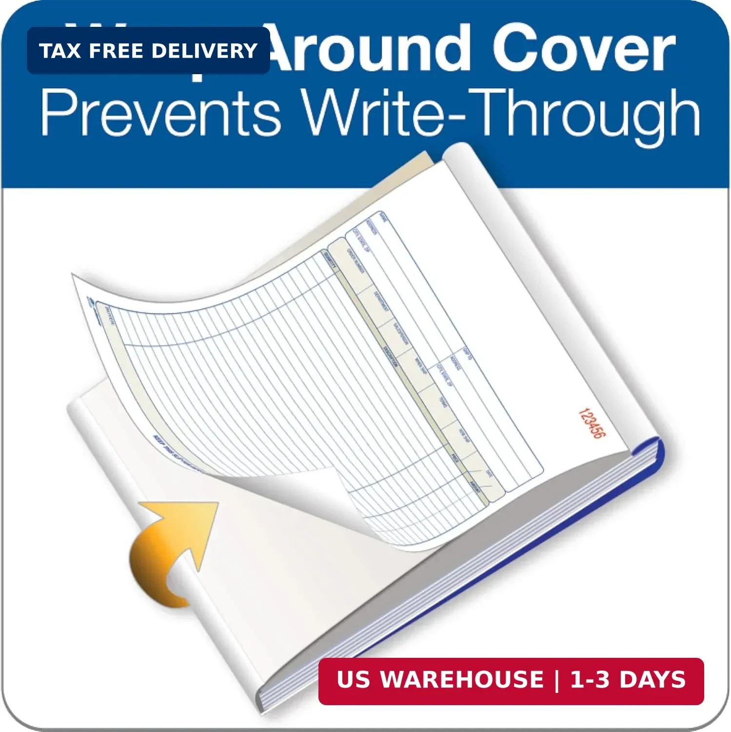 Adams Order Book, 2-Part, Carbonless, White/Canary, 8-3/8 x 10-11/16 Inches, 50