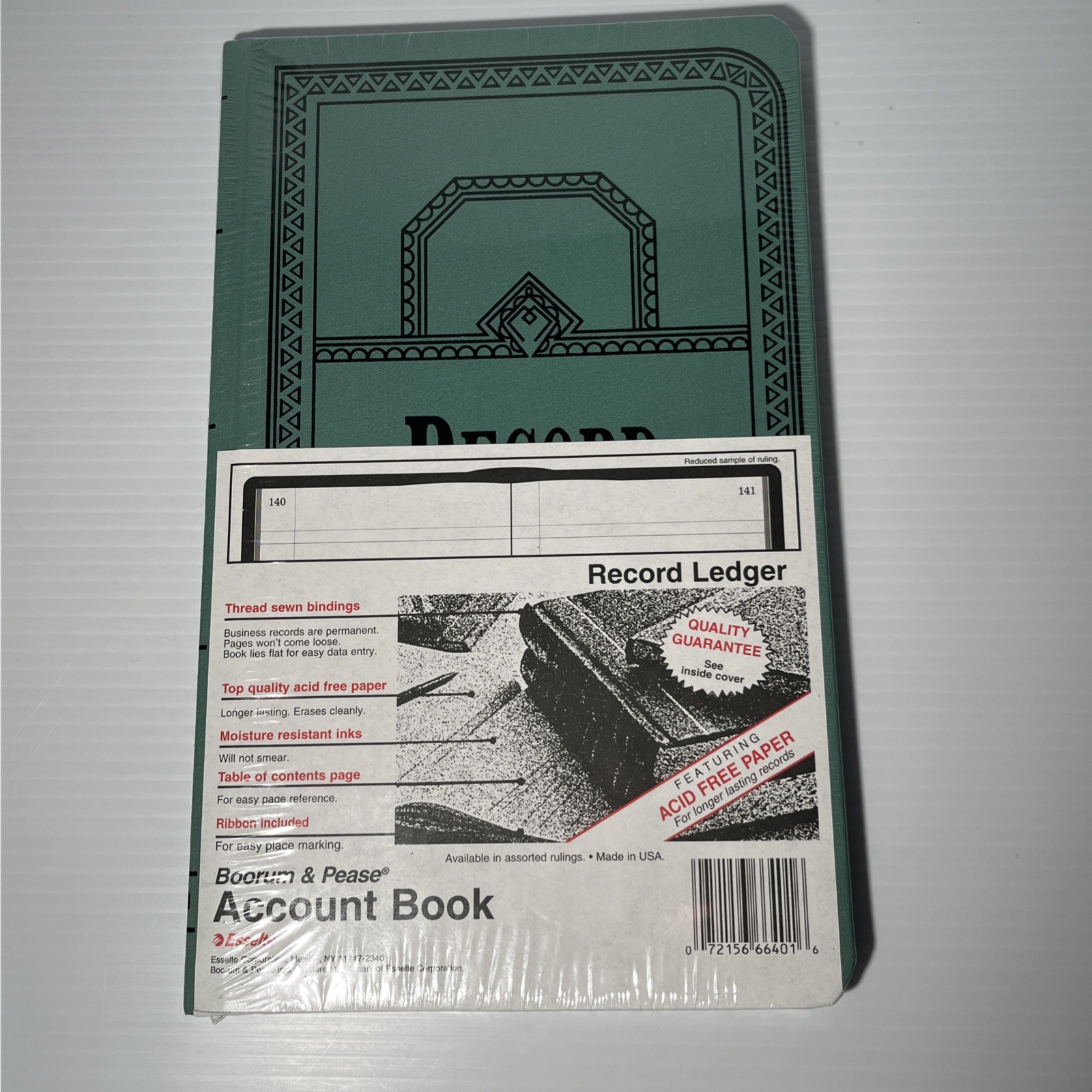 BOORUM & PEASE 66J 150 Accounting Record Book Journal Rule Pages Sealed
