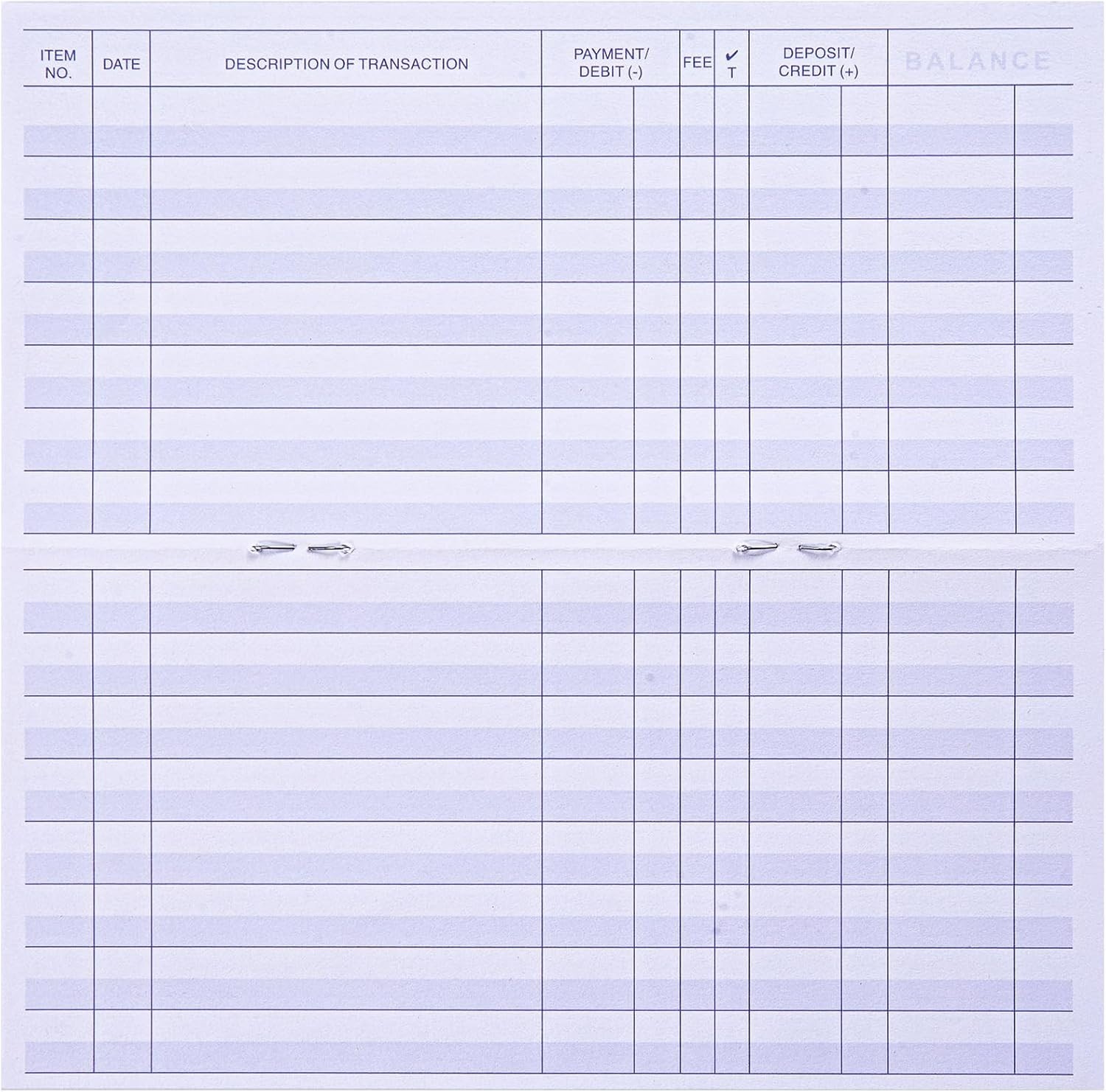 24 Pack Standard Easy-Read Check Registers – Perfect for Personal Checkbooks