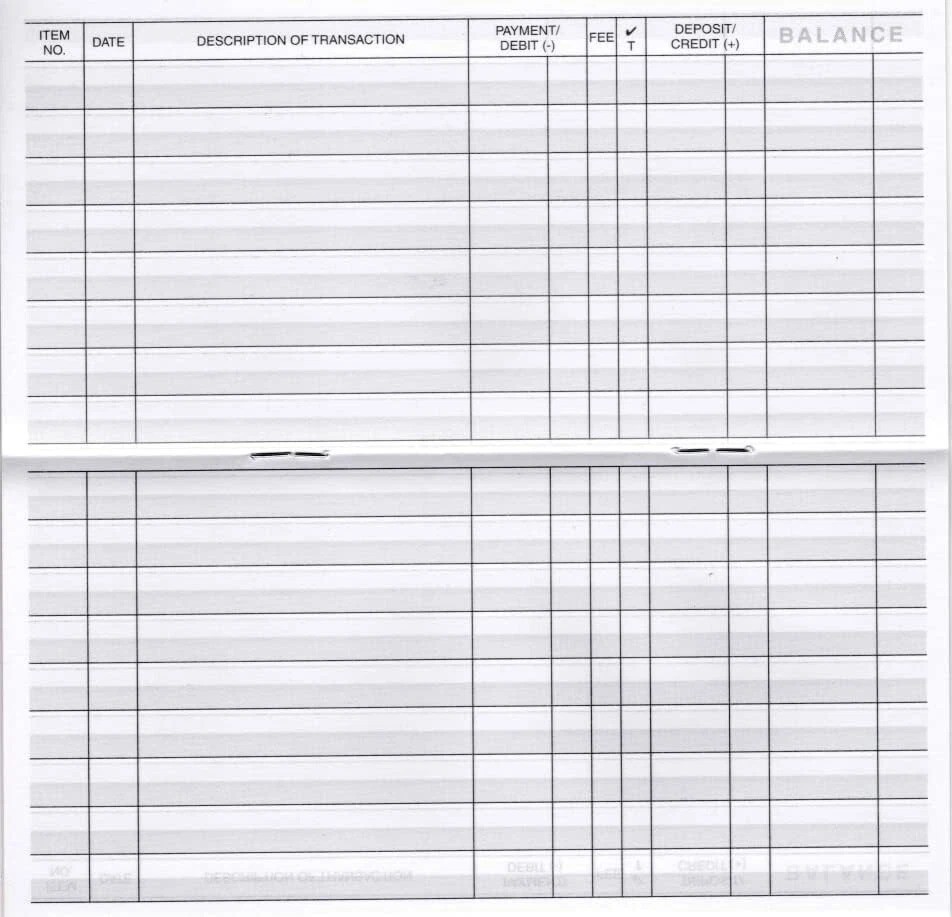 12 Checkbook Transaction Registers 2025-2026-2027 Calendars Check Book Bank …