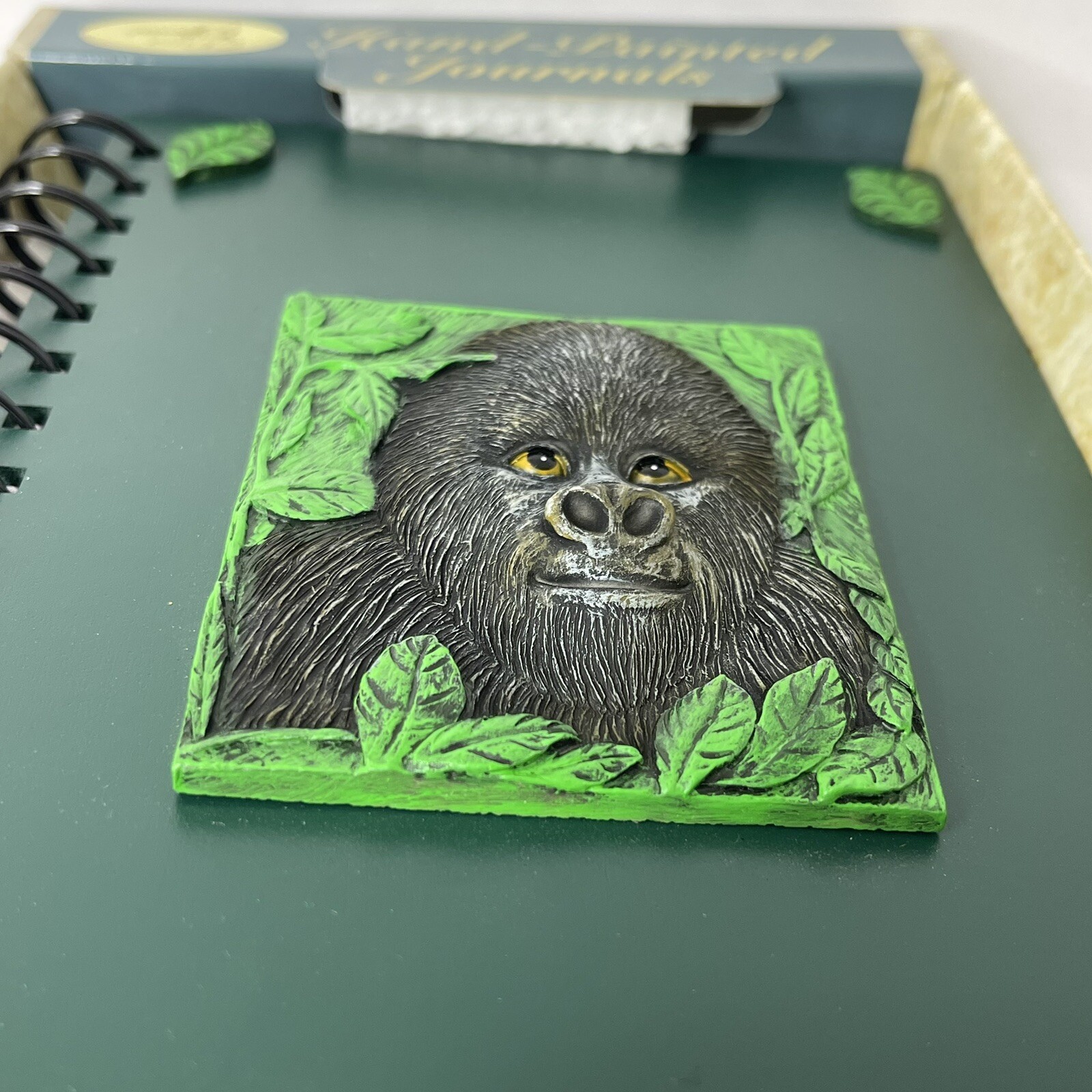 Set Of 2 Extra Special Hand Painted Spiral Journals Gorilla And Lion