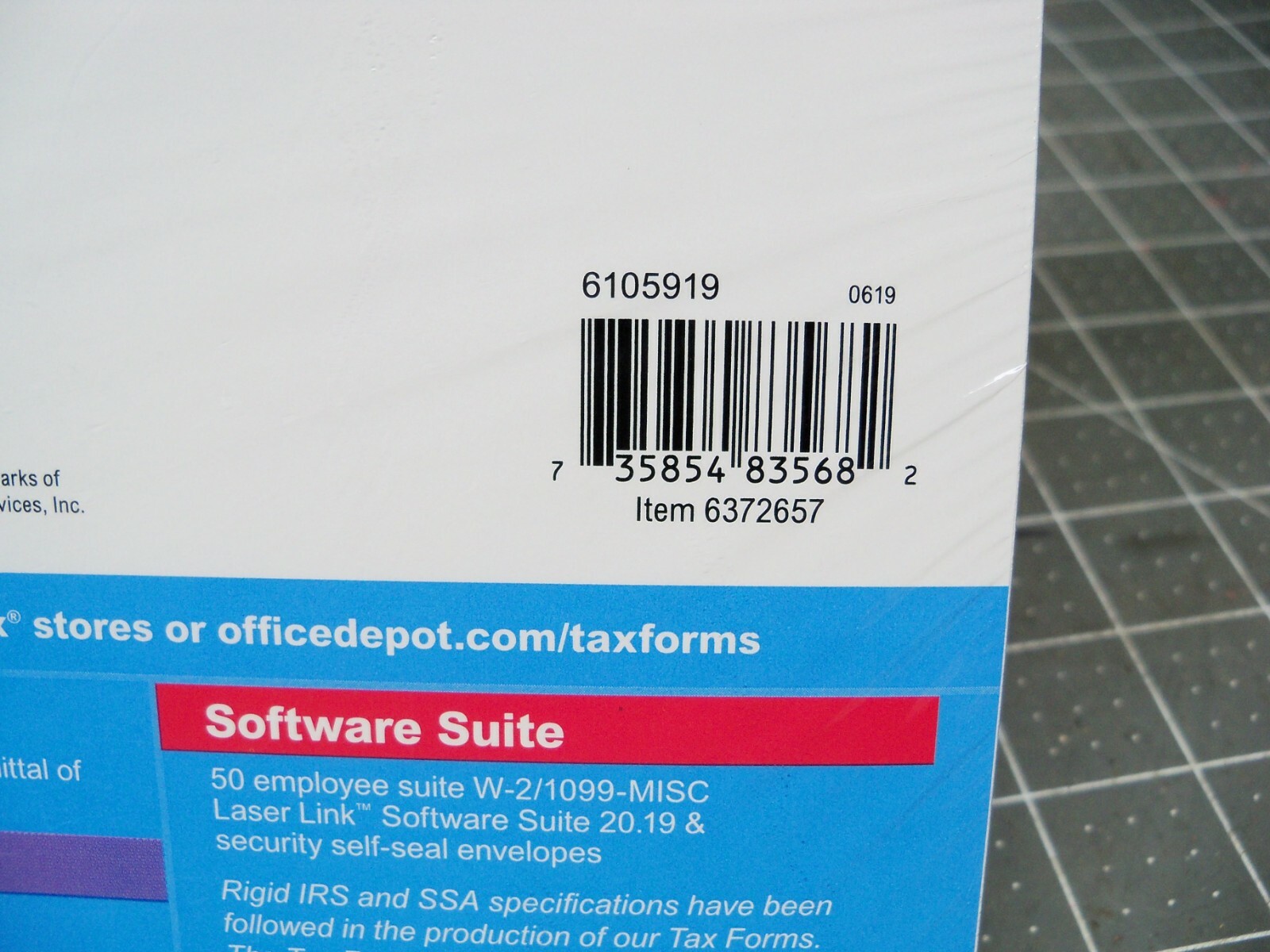 Office Depot 1099-MISC Tax Forms 2019, 2-Up, 4-Part, 8-1/2″ x 11″ 50-PK Staples