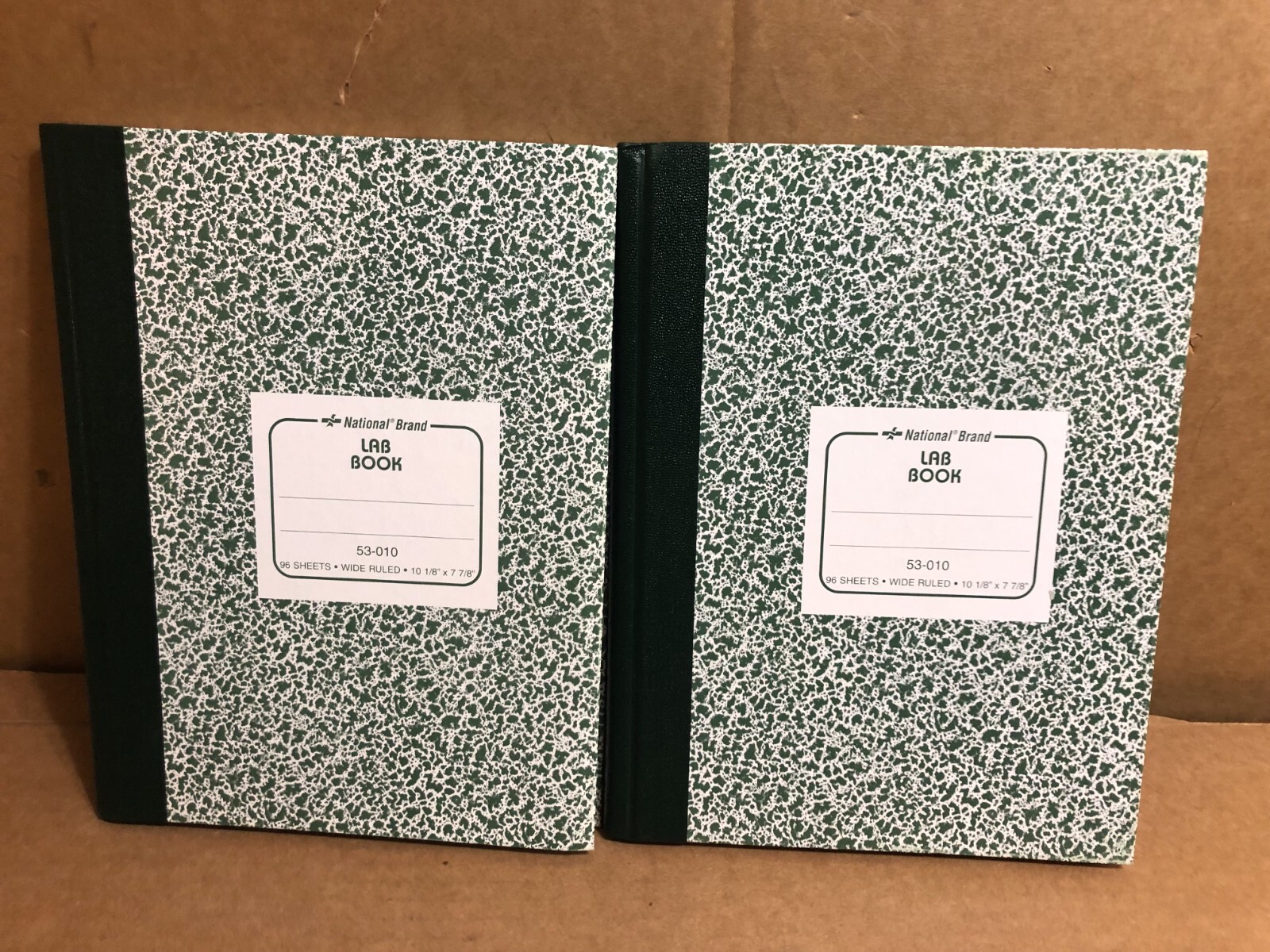 National 53-010 Lab Book, 10-1/8 x 7-7/8″, 96 Sheets, Wide Ruled LOT OF 2x