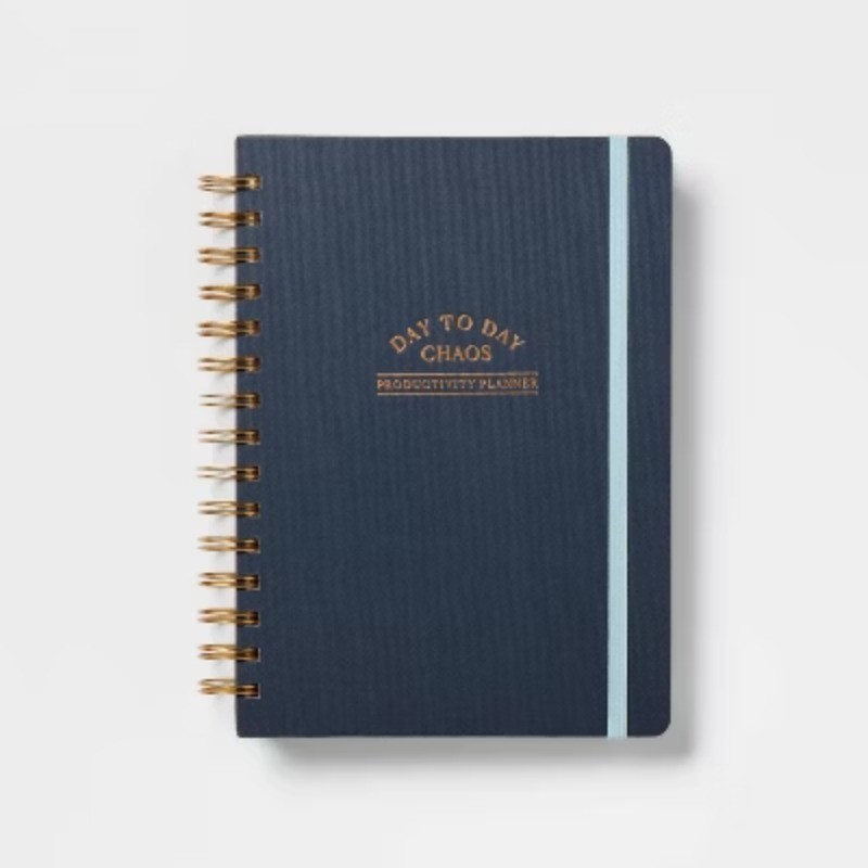 240p. lined journal Twin Wire 6″x8″ Productivity Journal