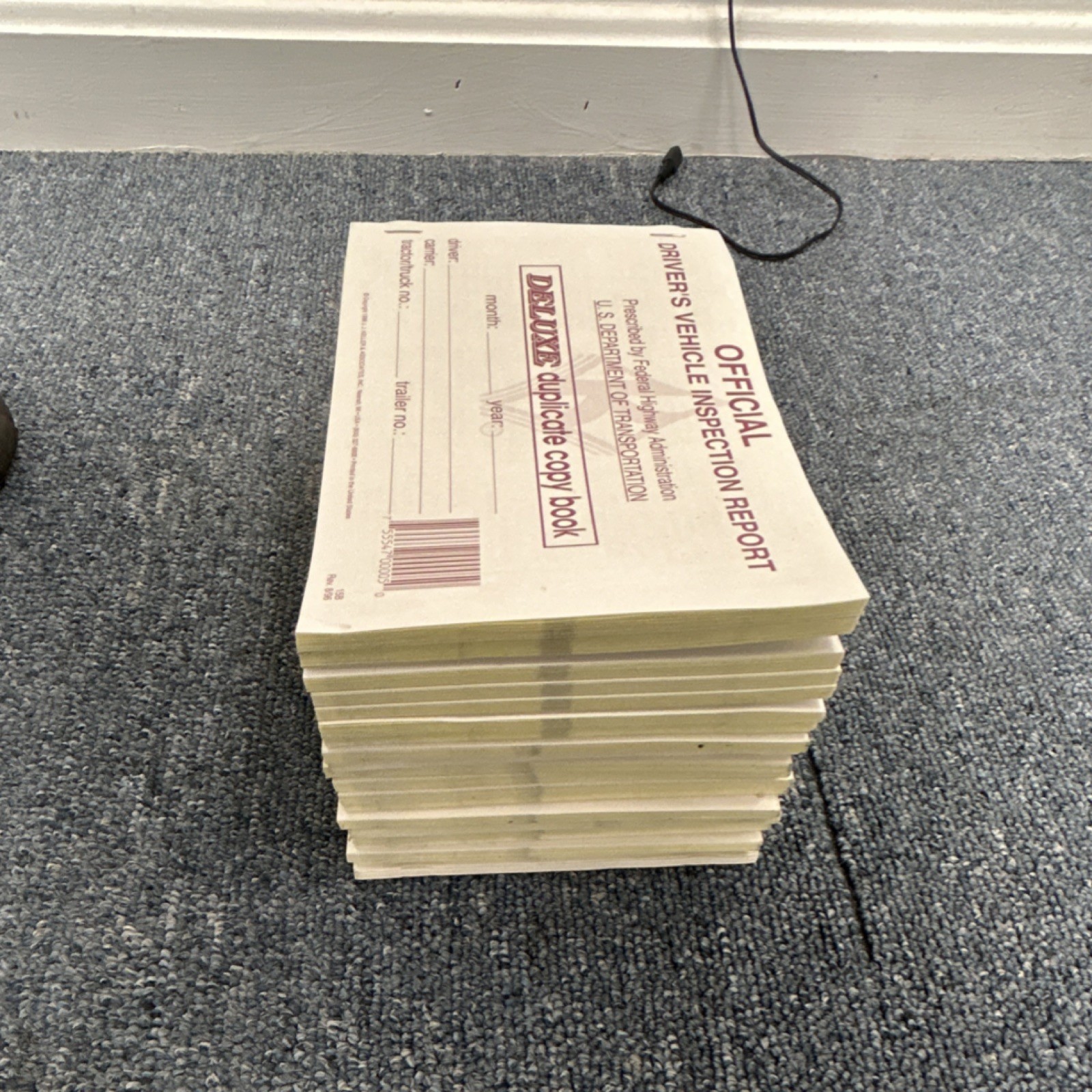 20 books of J. J. Keller Driver’s Vehicle Inspection Report Duplicate Copy Book