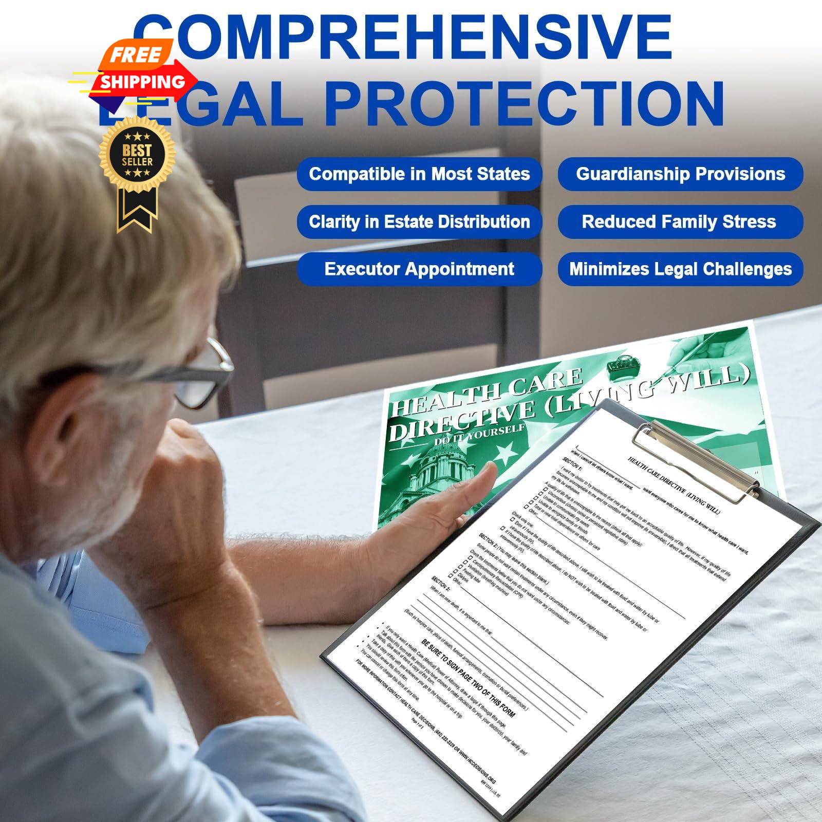 ZHUKEYONG Legal Documents Kit, Durable Power of Attorney, Healthcare…