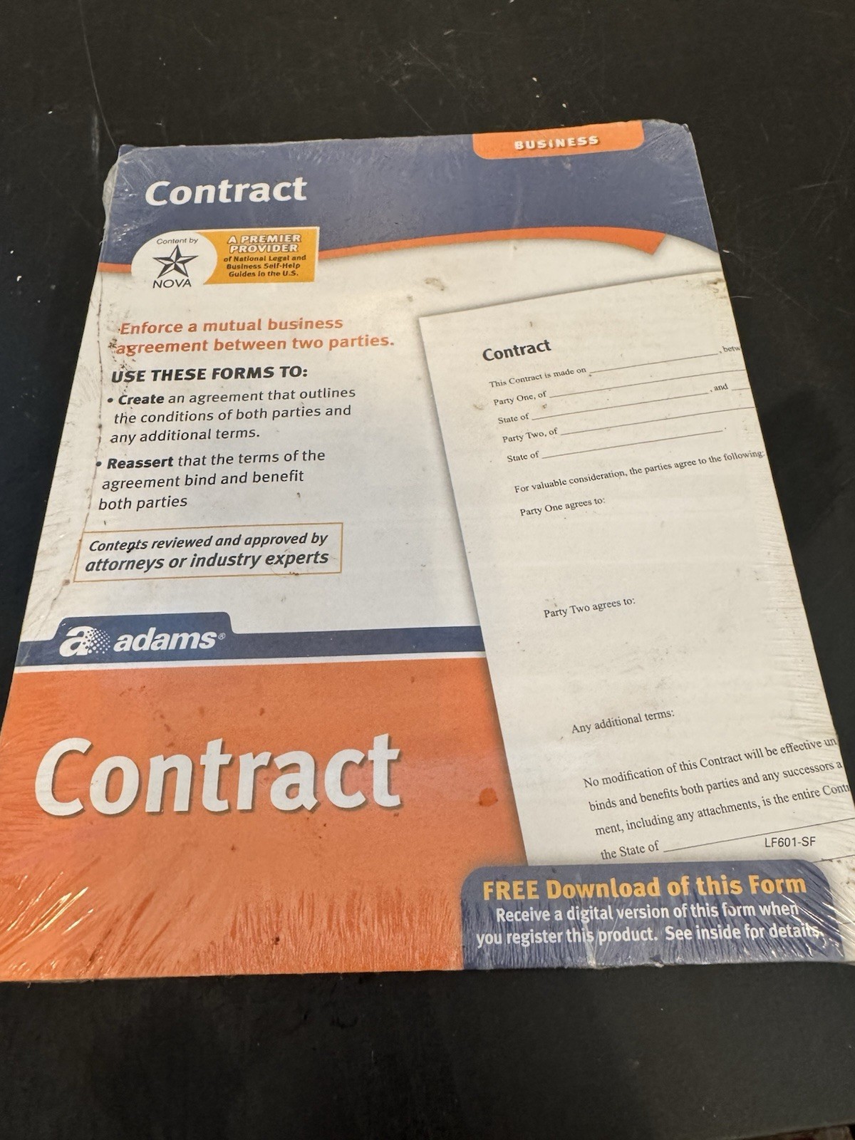 Adams Legal Business Contract Forms Includes Downloadable Fillable Digital Forms