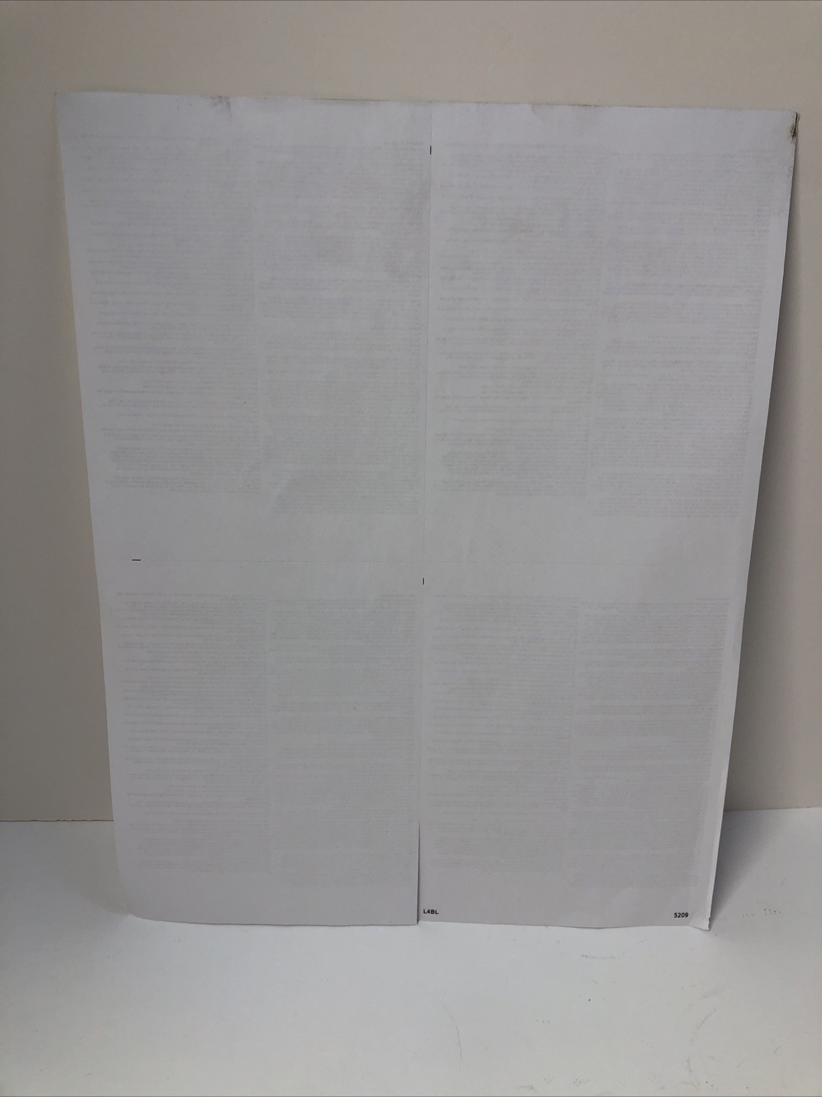 Blank W2 4 Up Tax Forms 2022 Instructions in Back of The Form 5209B (500 Pack )