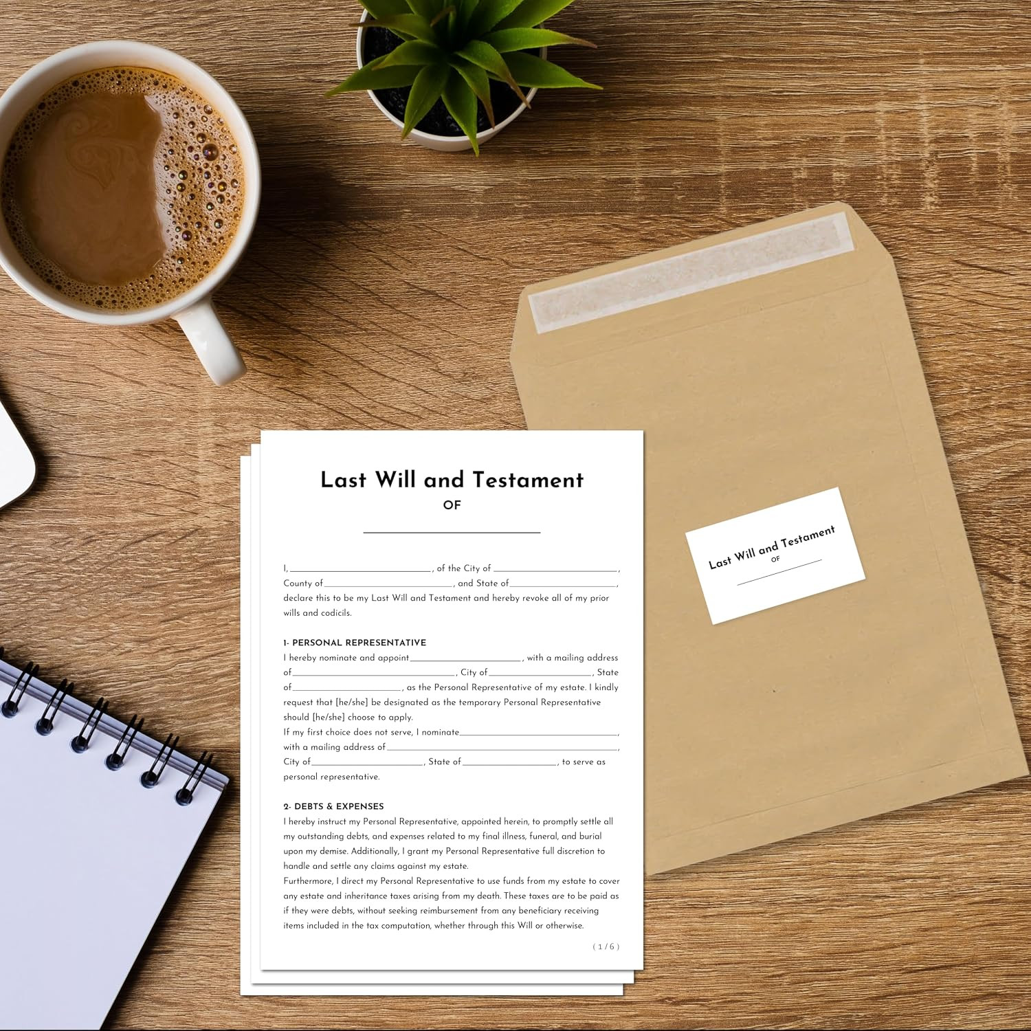 Last Will and Testament Kit 2026 – DIY Will Forms, Pre-Formatted Legal