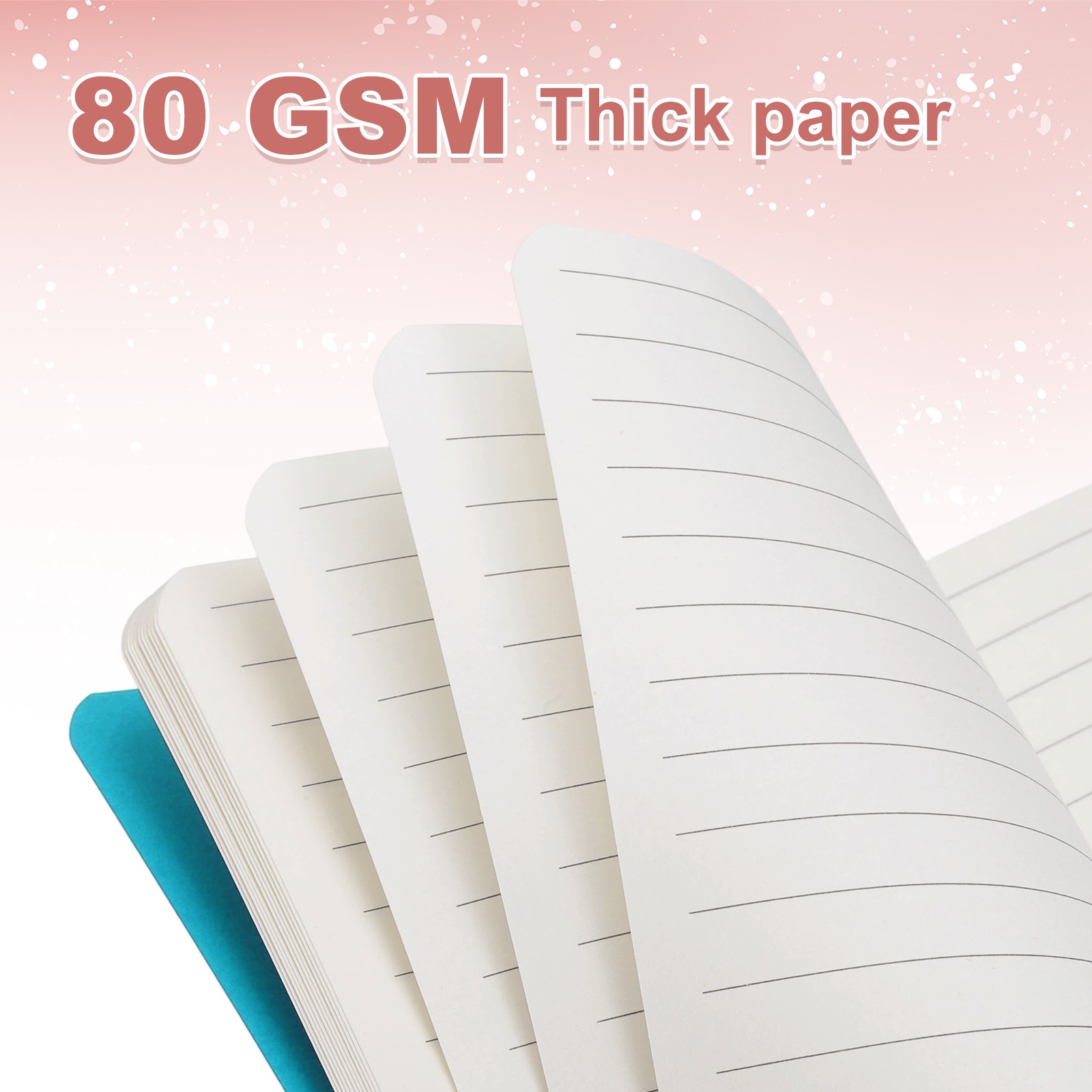 5 Pack A6 Notebook, A6 Journal Mini Notebook Pocket Kraft,Blue