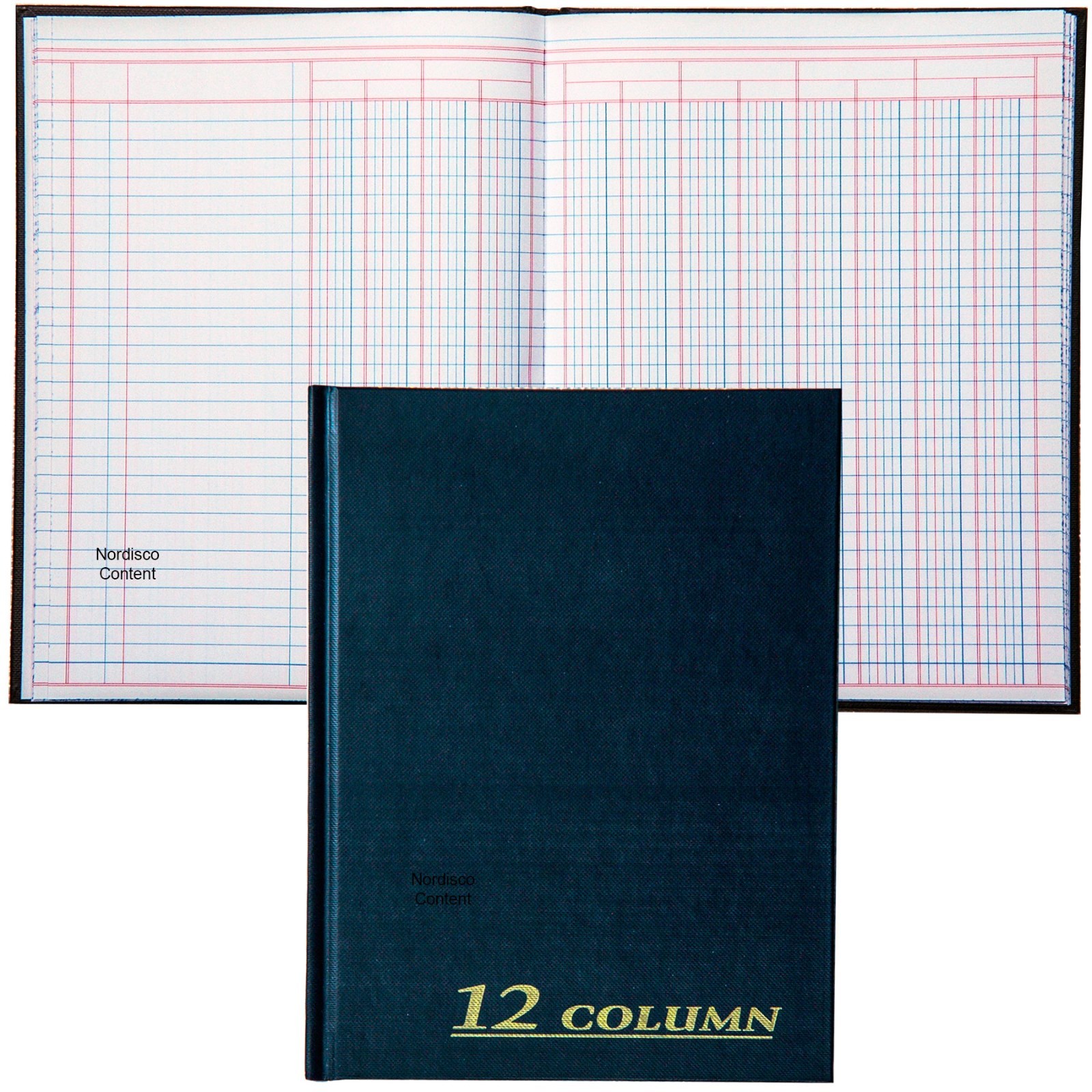 Adams Tops ARB8012M Account Columnar Book, 80 Pages, 12 Column, 7 x 9-1/4″
