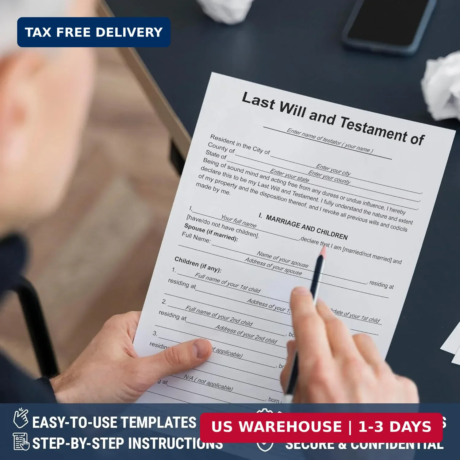 KING PRINT Last Will and Testament Kit 2026 – Legal Will, Trust Forms for Estate