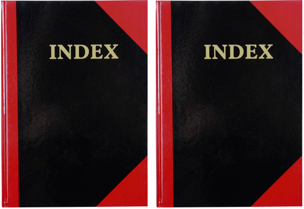 2 x Cumberland A5 A-Z Index Book Hard Cover Case Bound Notebook 100 Leaf – 43130