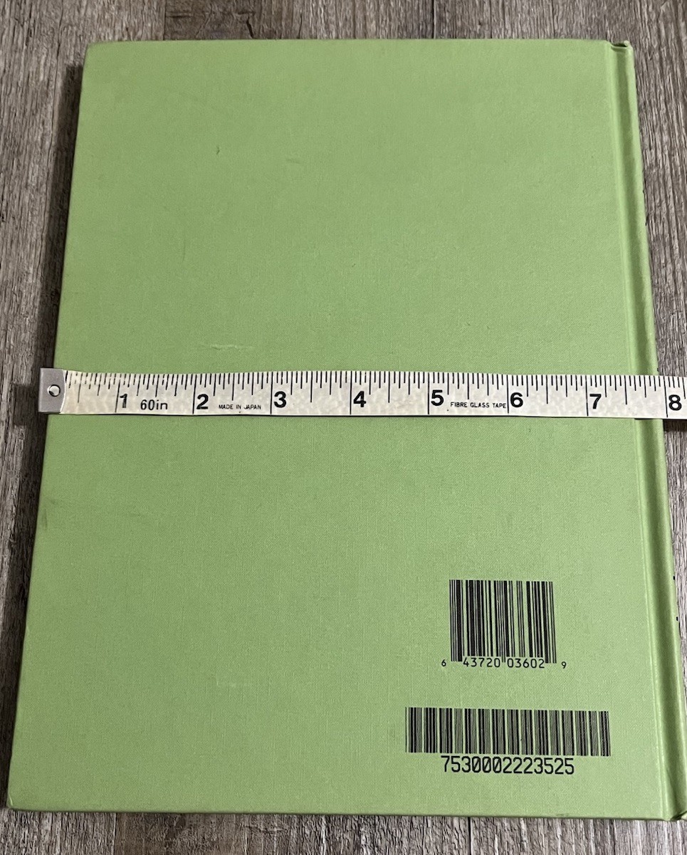 Federal Supply Service Record Book Green Hardbound 7530-00-222-3525