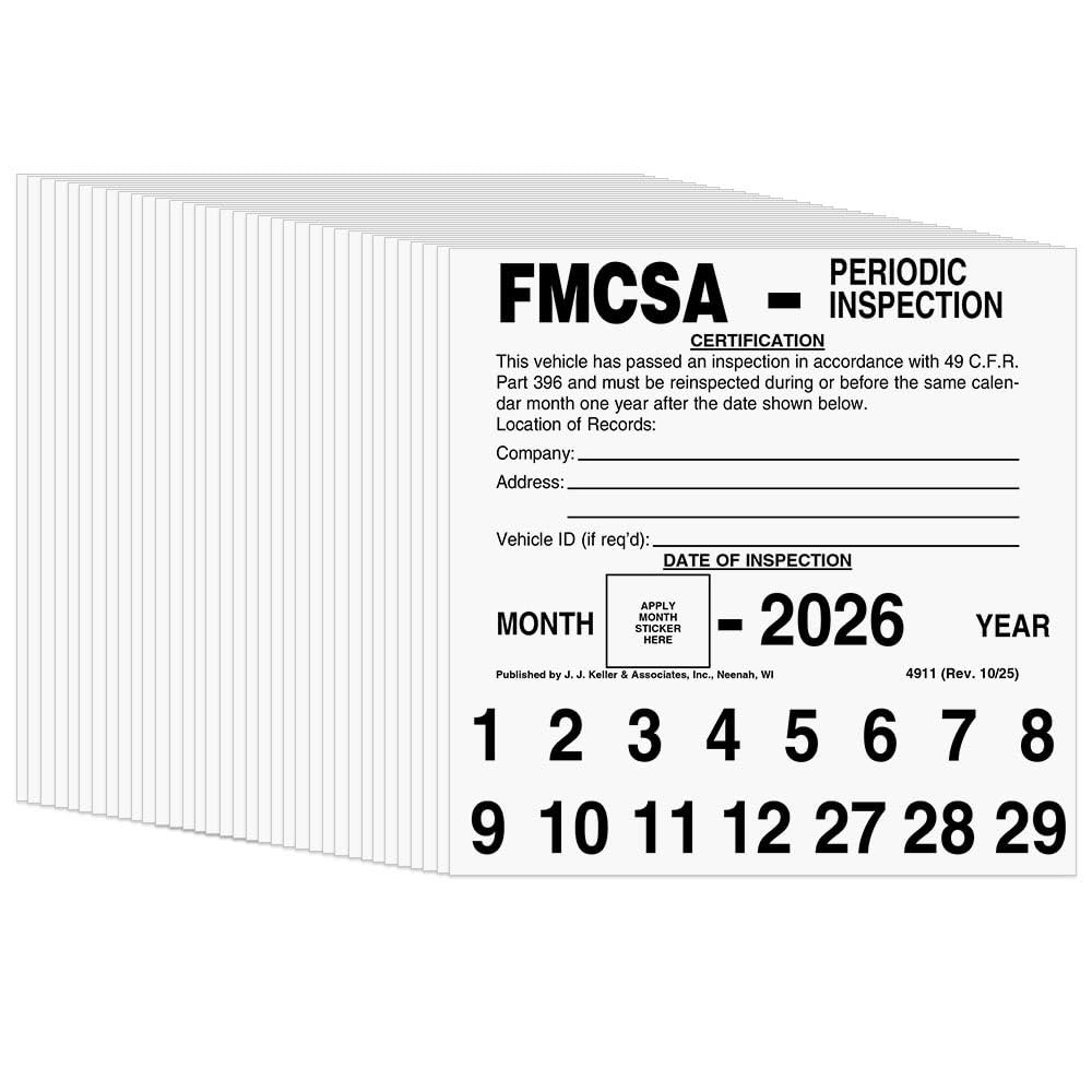 J. J. & Inc. Fmcsa Periodic Inspection – 5 X 5
