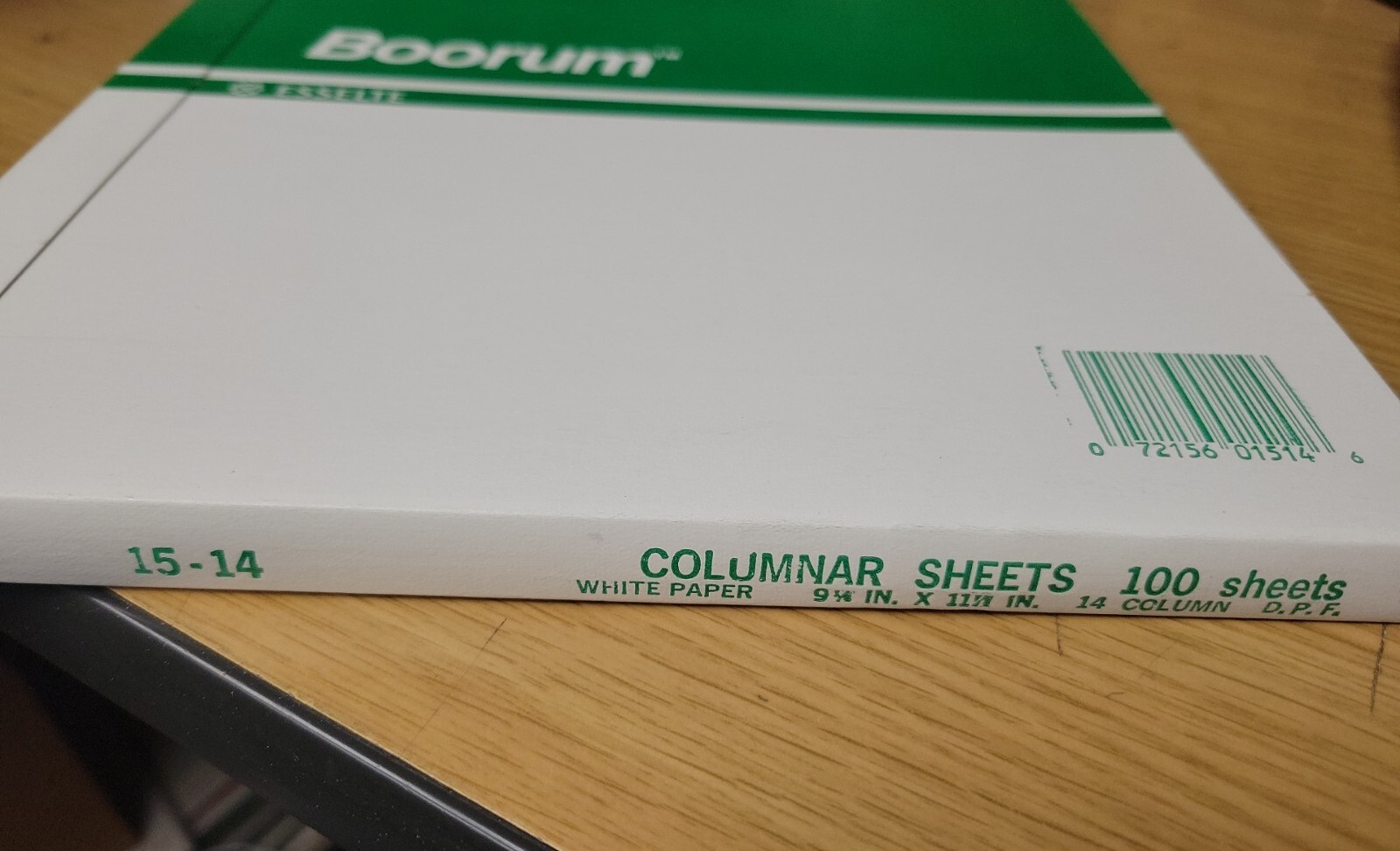 Boorum 100 Sheets Columnar Accounting Sheets 14 Column 9-1/4 x 11-7/8 New in Box