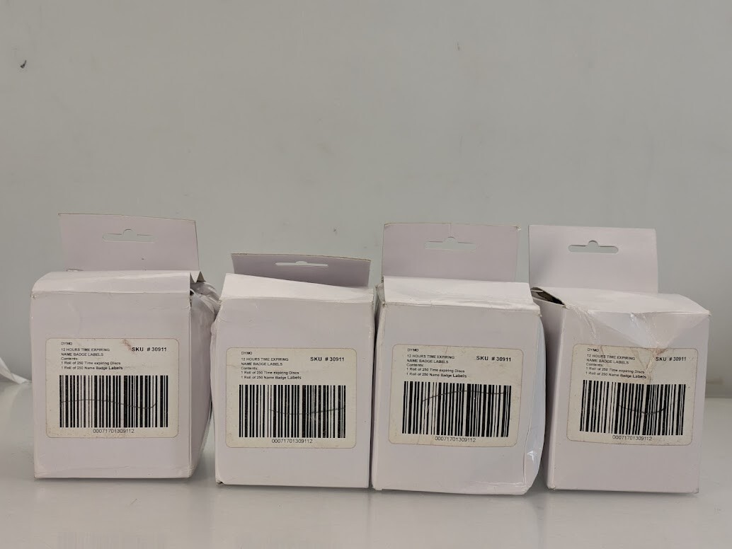 DYMO Authentic LW Name Badge Labels 250 Count White 2-1/4 x 4″ Label Printers