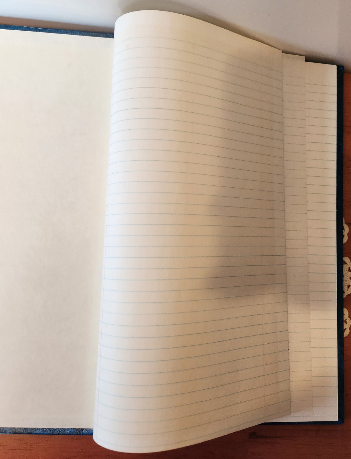 Vtg. Blue Marble Vernon McMillan Account Record Book 150 Pages 12 1/8″ x 7 3/4″