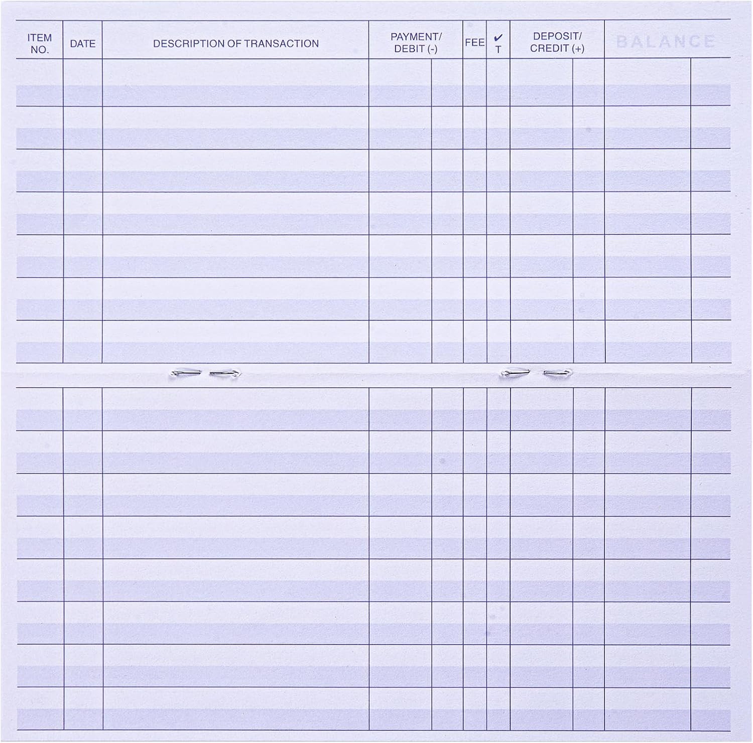 24 PCS Check Registers for Personal Checkbook, Easy to Read Checkbook Register