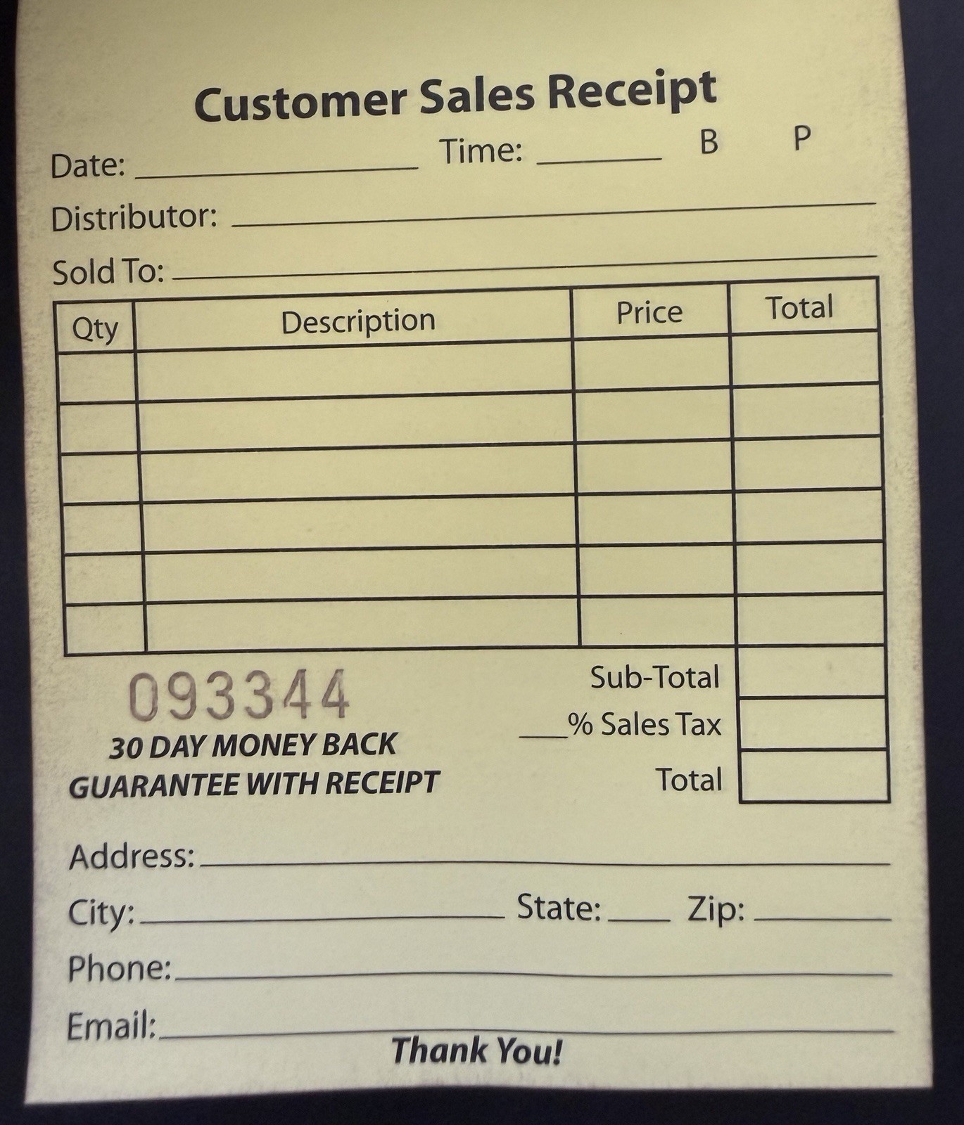 Pocket Invoice Sales Order Receipt Book Carbonless Va8