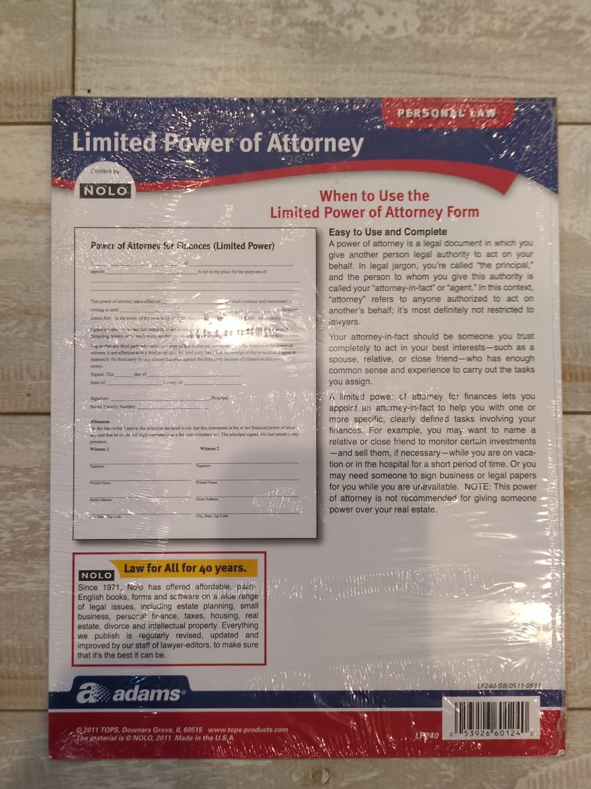 Nolo Adams Agreement to Sell Personal Property – Terms & Conditions of Sale Form