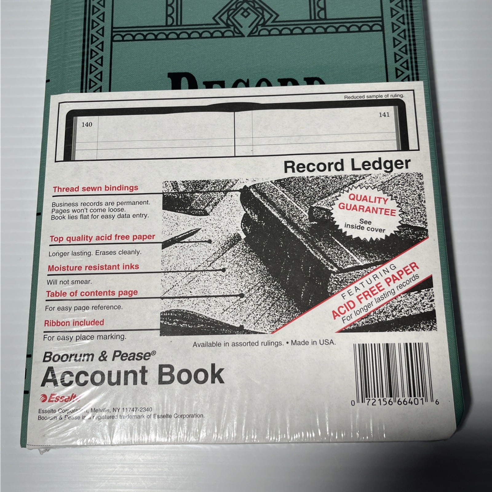 BOORUM & PEASE 66J 150 Accounting Record Book Journal Rule Pages Sealed