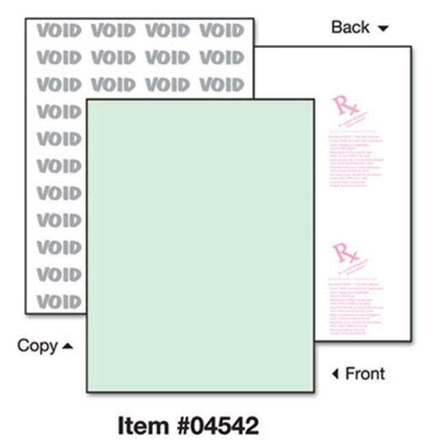 Paris Business Products 04542 DocuGard Security Paper- 8-1/2 x 11- Green- 500…