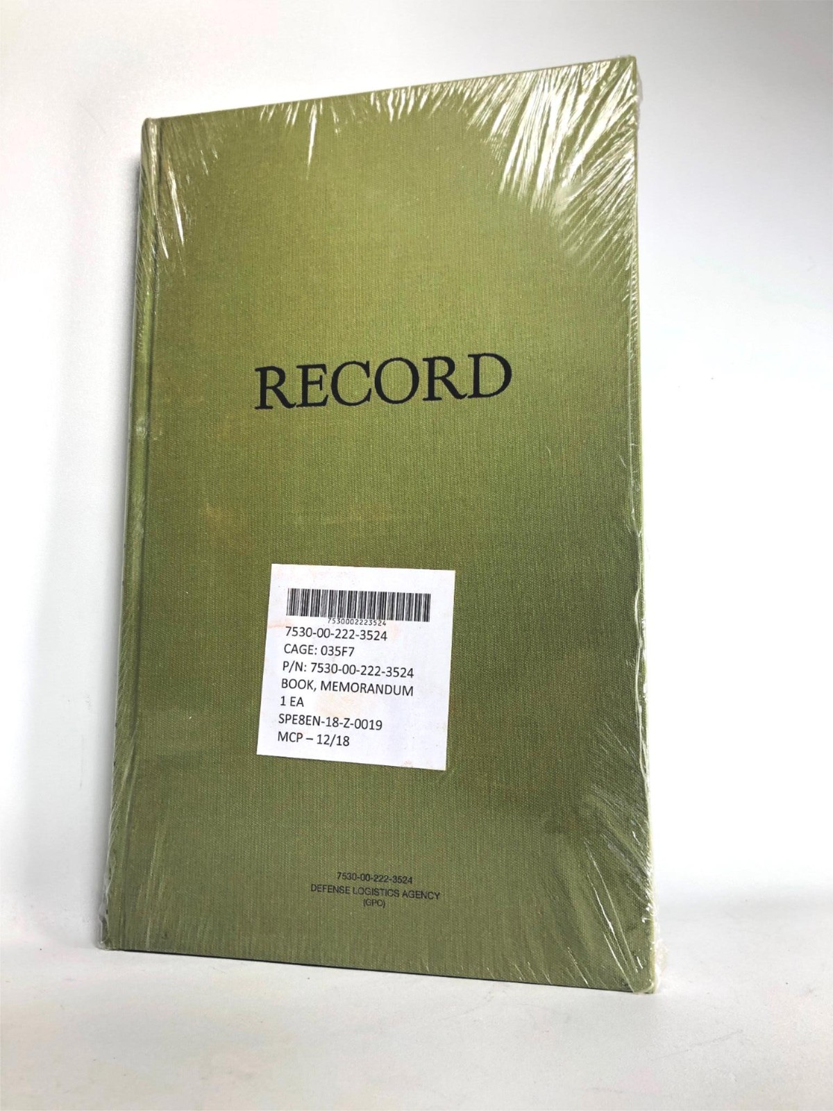 NOS Vintage Record Ledger Journal Accounting Book Federal Supply Service