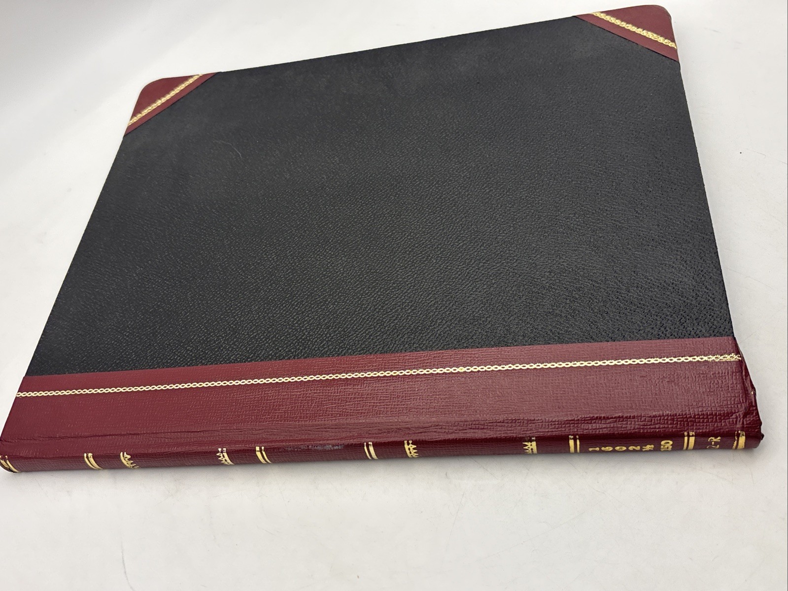 VTG Boorum Columnar Accounting Book 12 Column Black Cover 80 Pages 1602 1/2