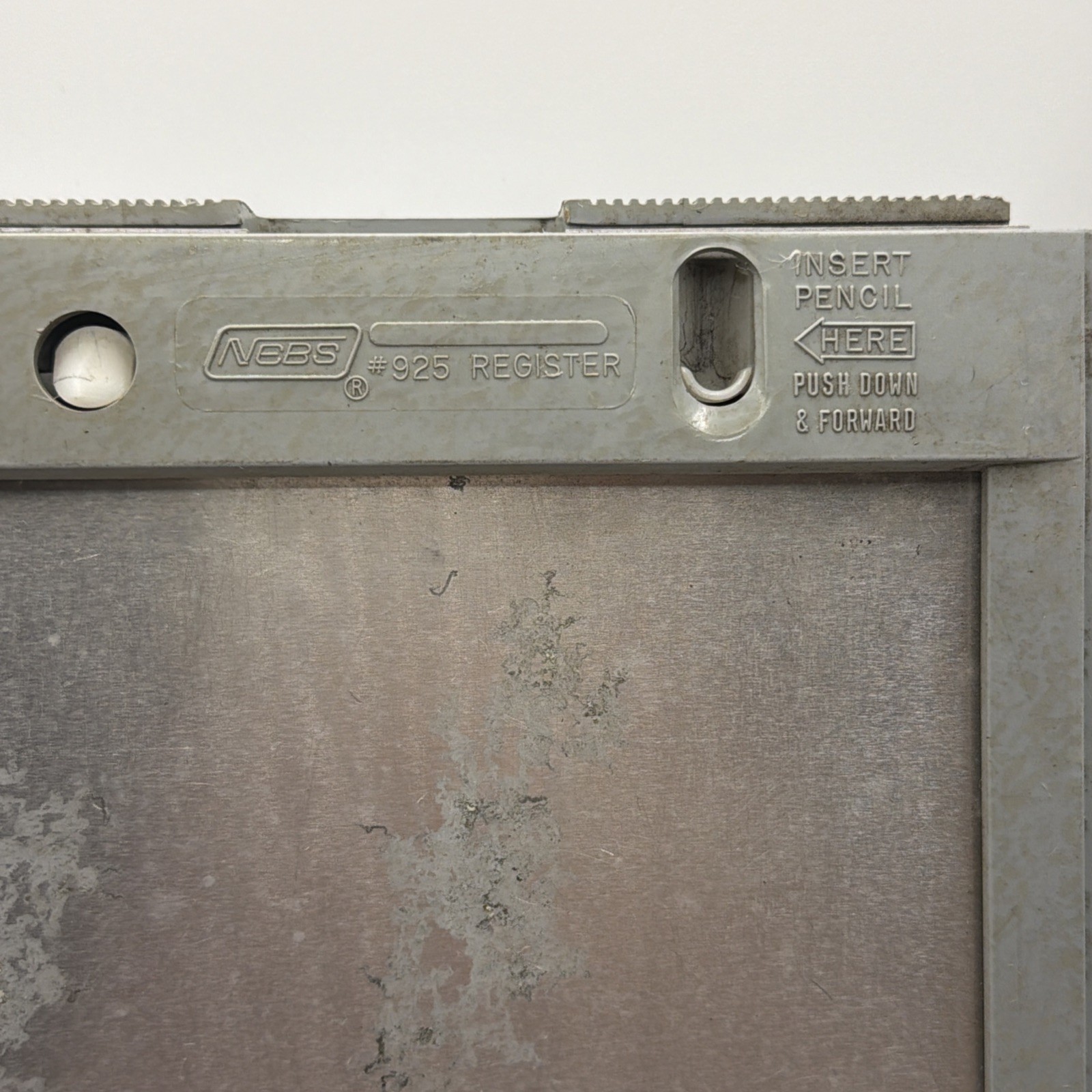 Vintage Nebs Portable Register #925 Gray Has Wear & Tear But Still Works