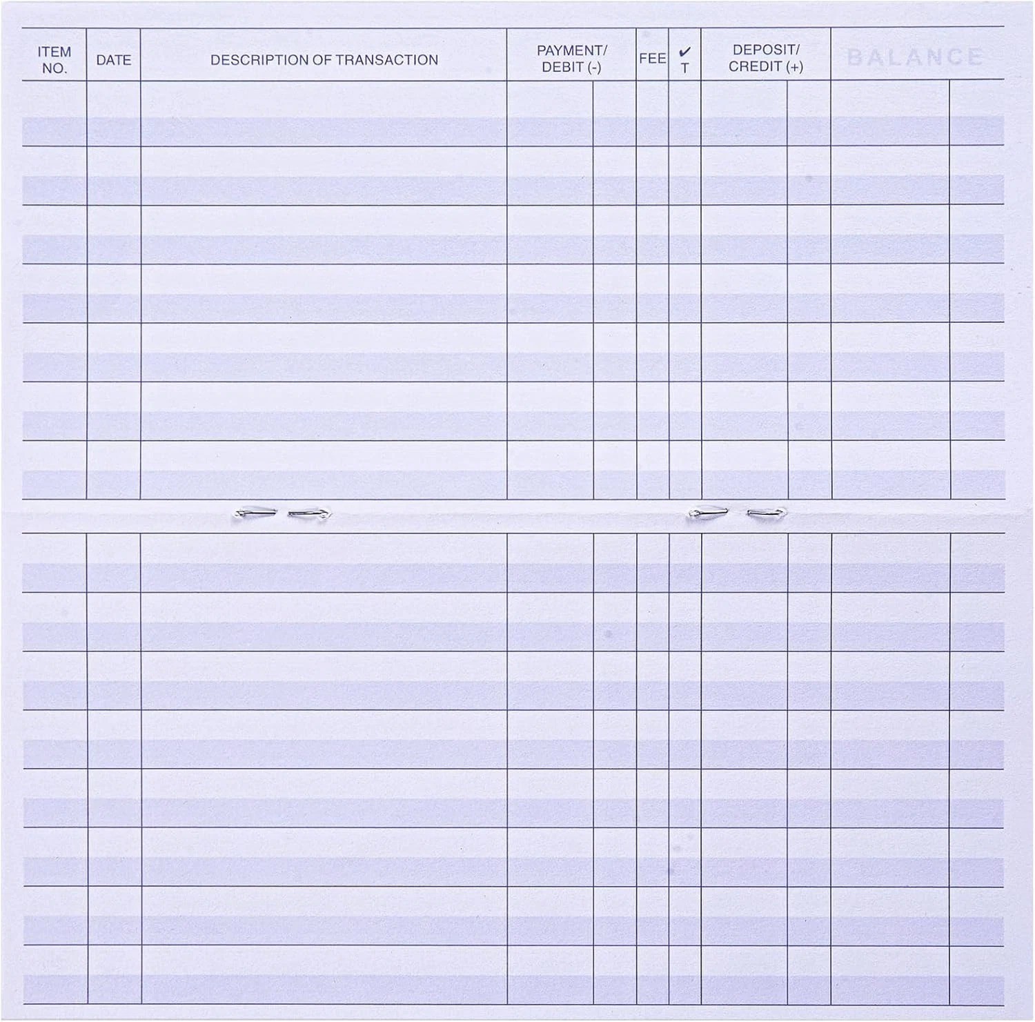 24 PCS Check Registers for Personal Checkbook, Easy to Read Checkbook Register