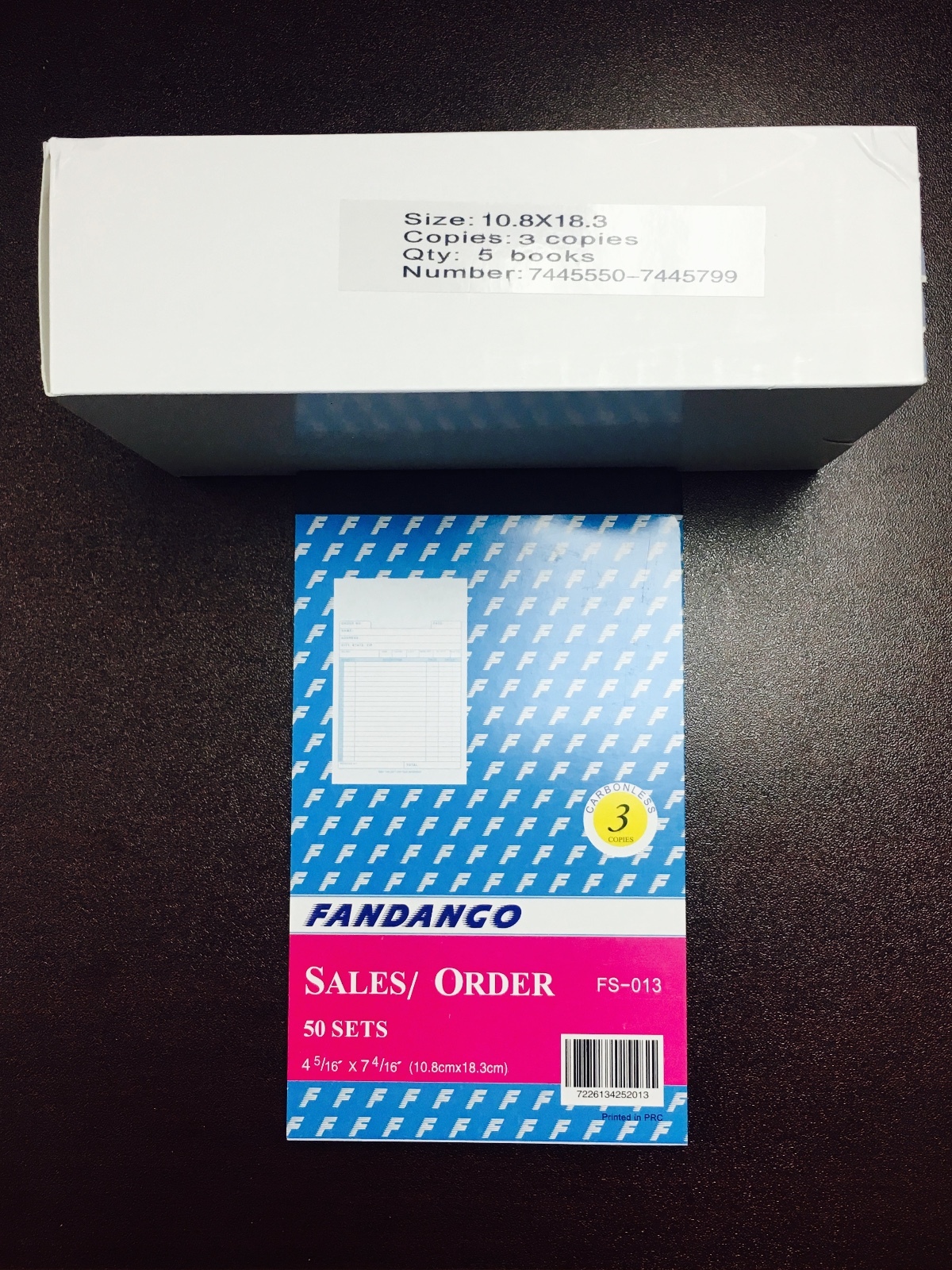 10 Pack: 3 part Carbonless Sales Order Books Receipt Form Invoice 50 Set 4.5×7.5