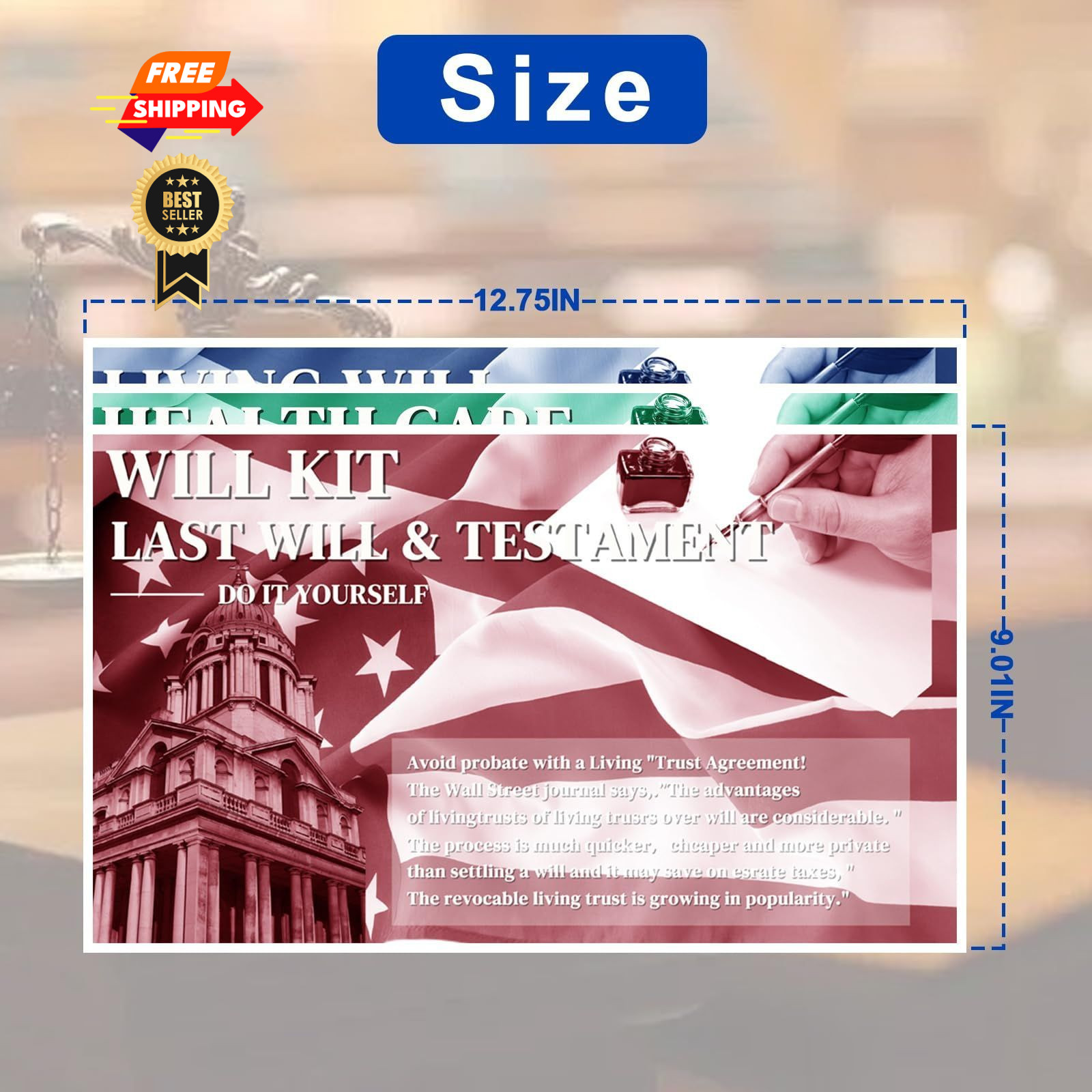 ZHUKEYONG Legal Documents Kit, Durable Power of Attorney, Healthcare…