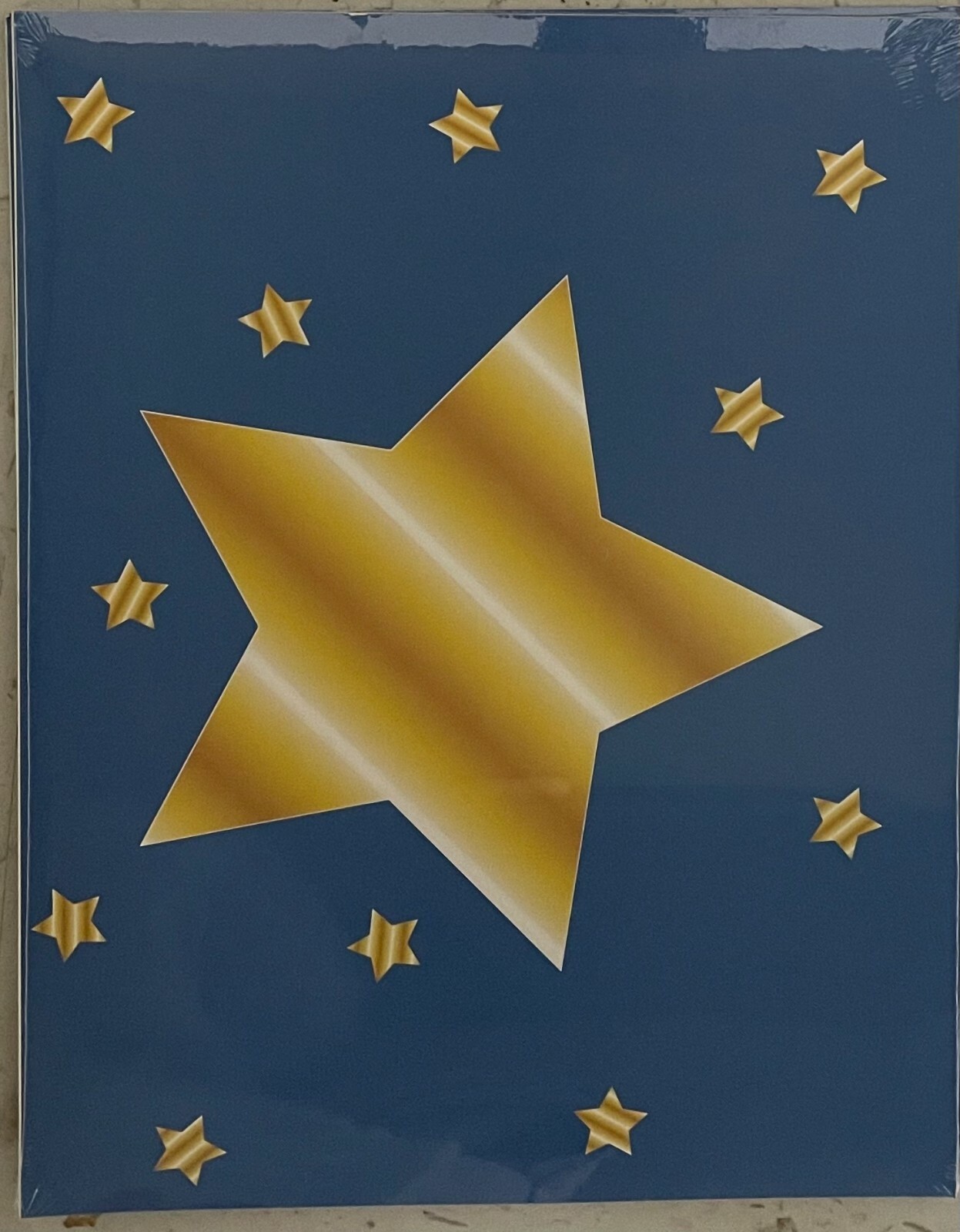 Great Papers Blue with Yellow Gold Stars Certificate Covers 902520 (3 pack)