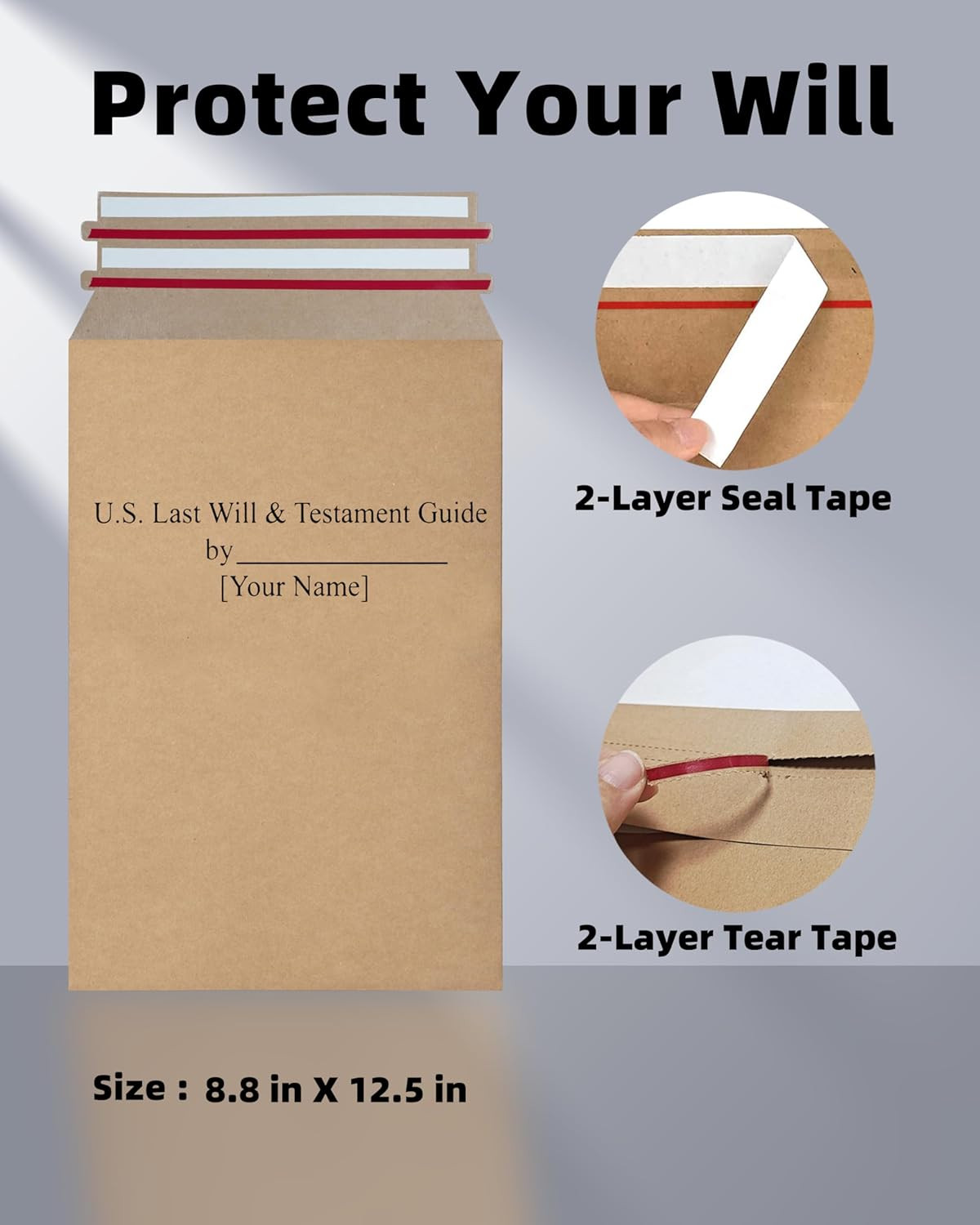 2025 Last Will and Testament Kit (3-Pack) DIY Estate Planning Forms, Lawyer-Prep