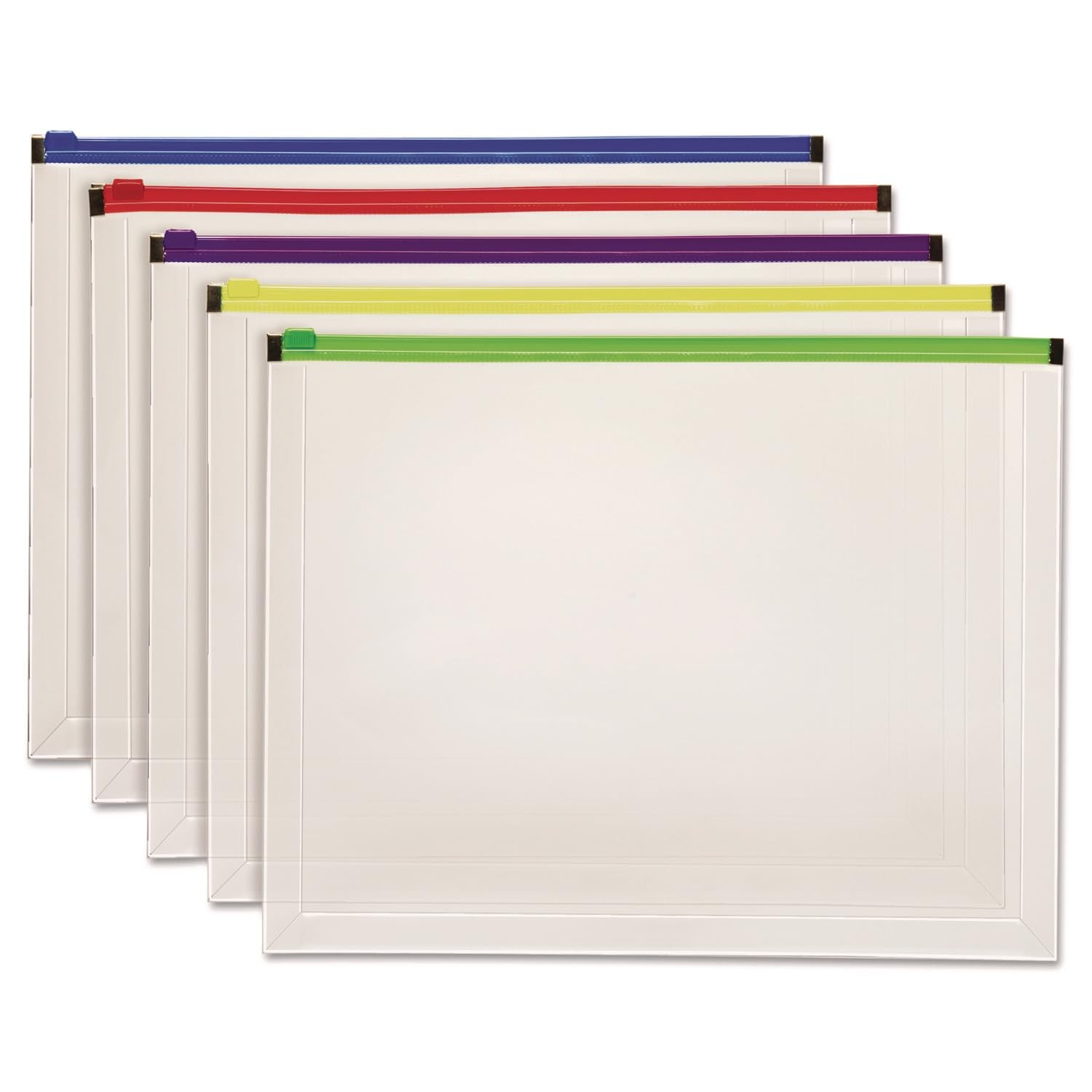 Pendaflex Poly Zip Envelope, Plastic Expanding 1 Count (Pack of 1), Assorted
