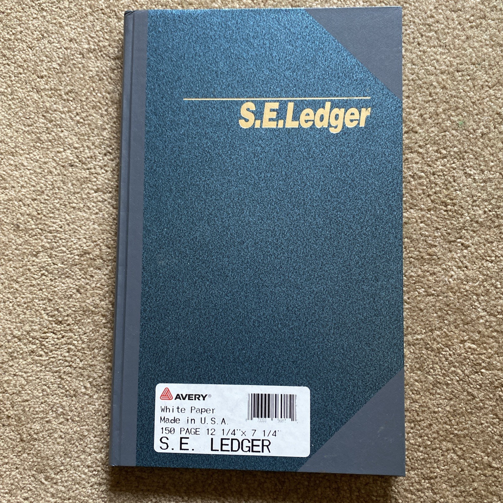 S E Ledger Personal Account Book 150 Pages Business Finance Record USA Unused