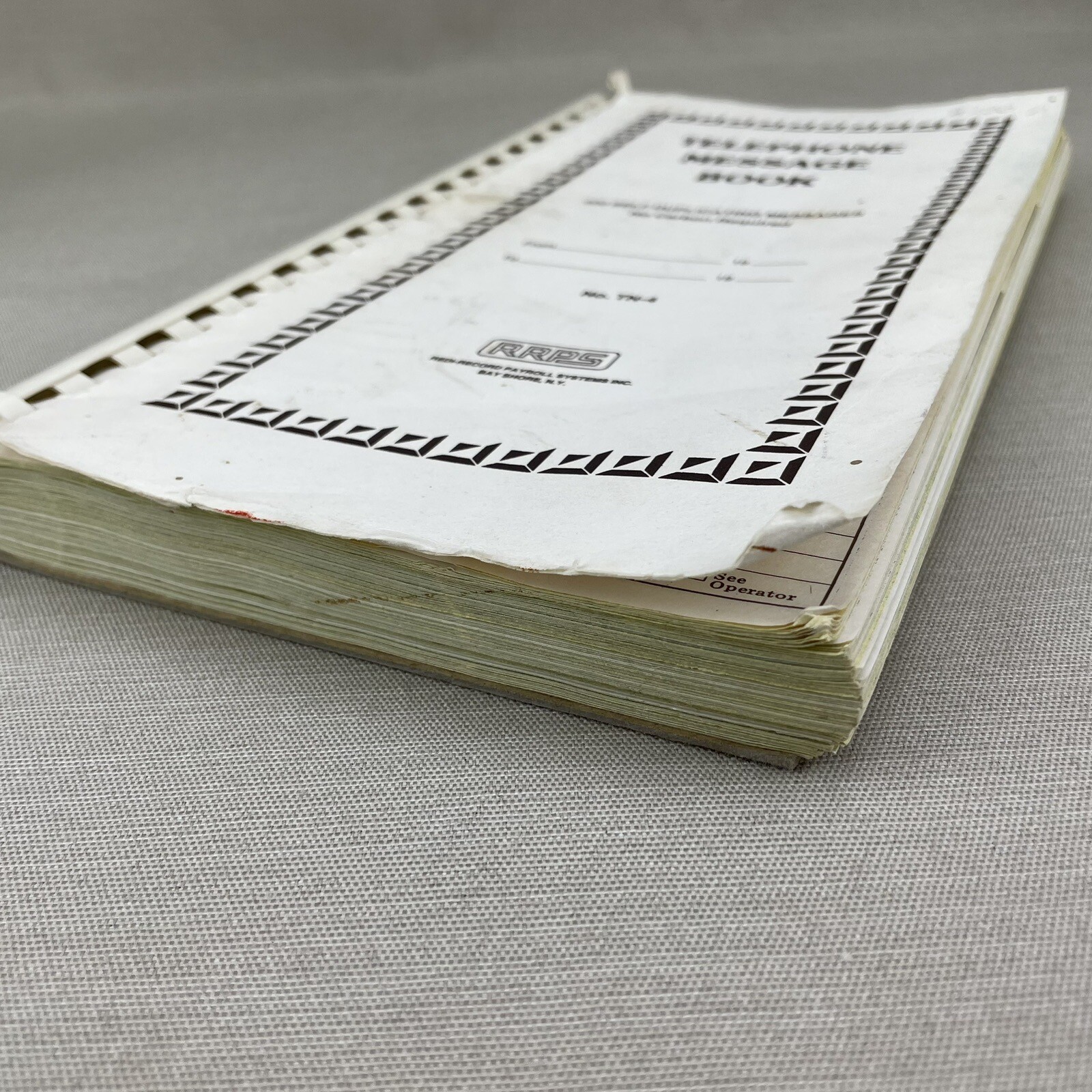 Telephone Message Memo Book Vintage Self Duplicating ~No Carbon~ RRPS TN-4