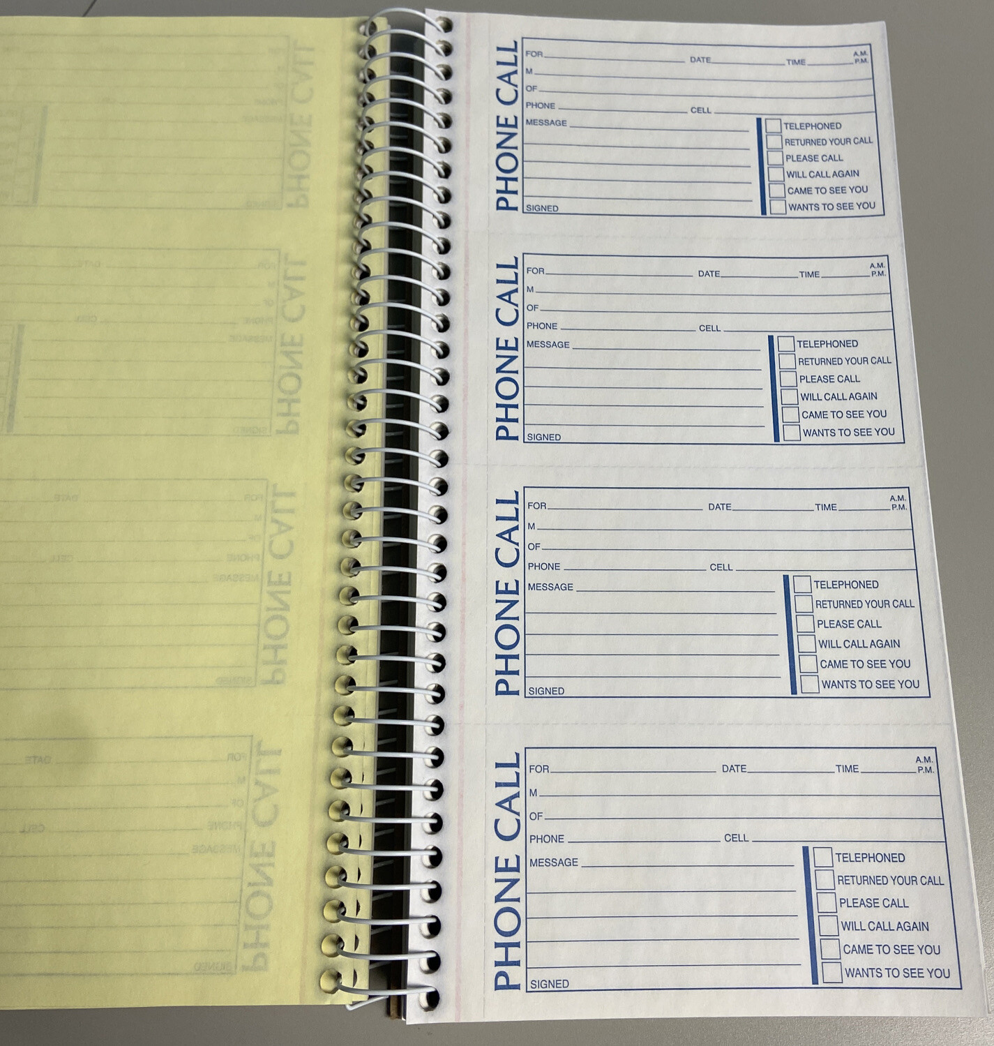 TOPS Phone Message Forms Book Carbonless Duplicate 5.5” X 11 400 Sets per Book
