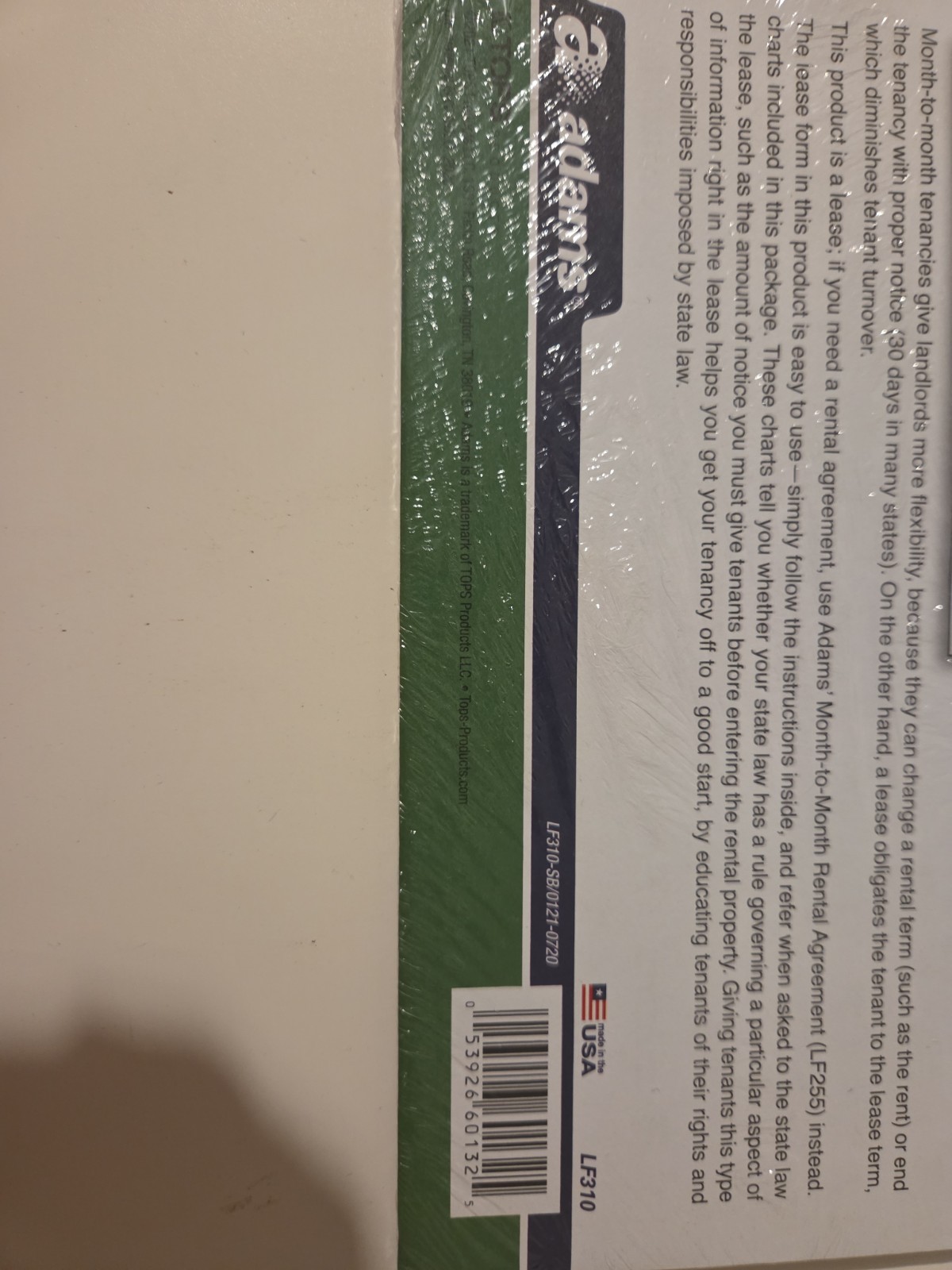 Residential Lease Real Estate Form LF310 NOLO Adams Brand